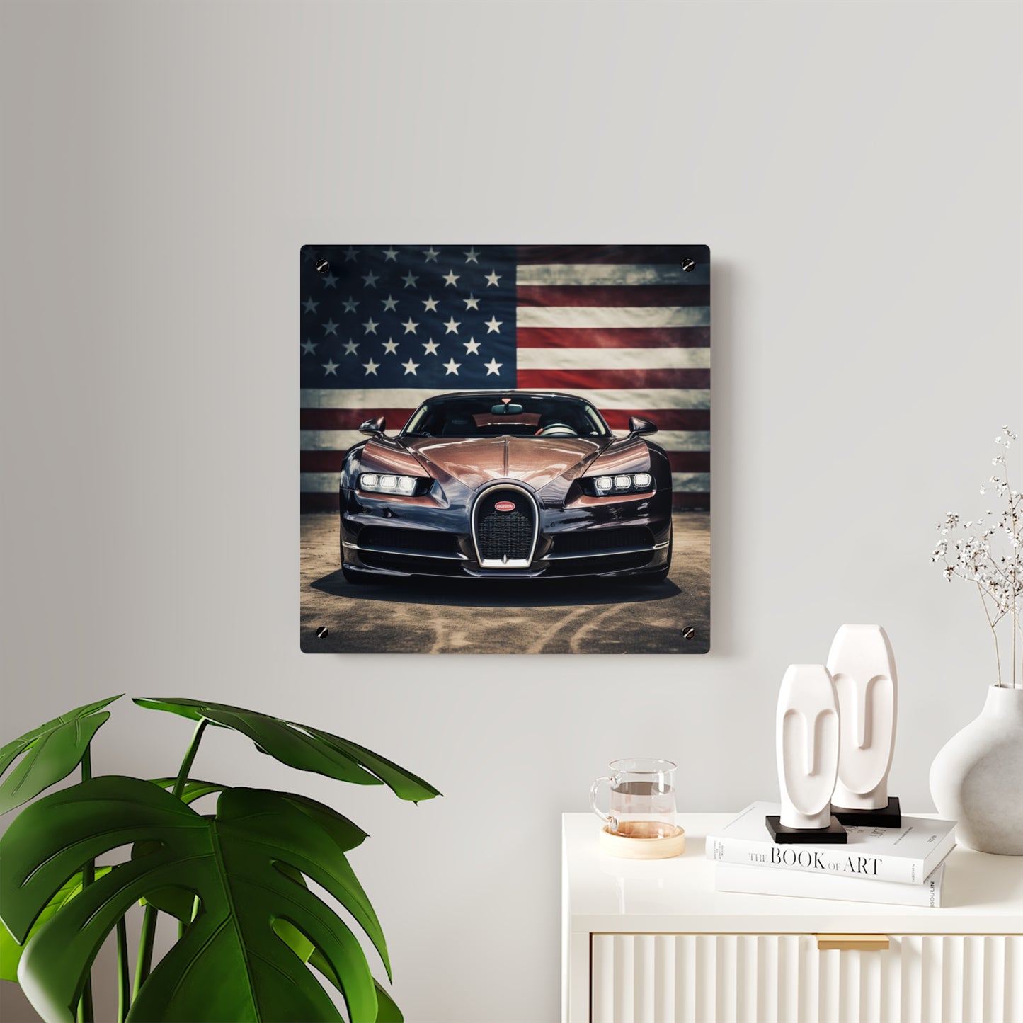 Acrylic Wall Art Panels Bugatti Flag 4