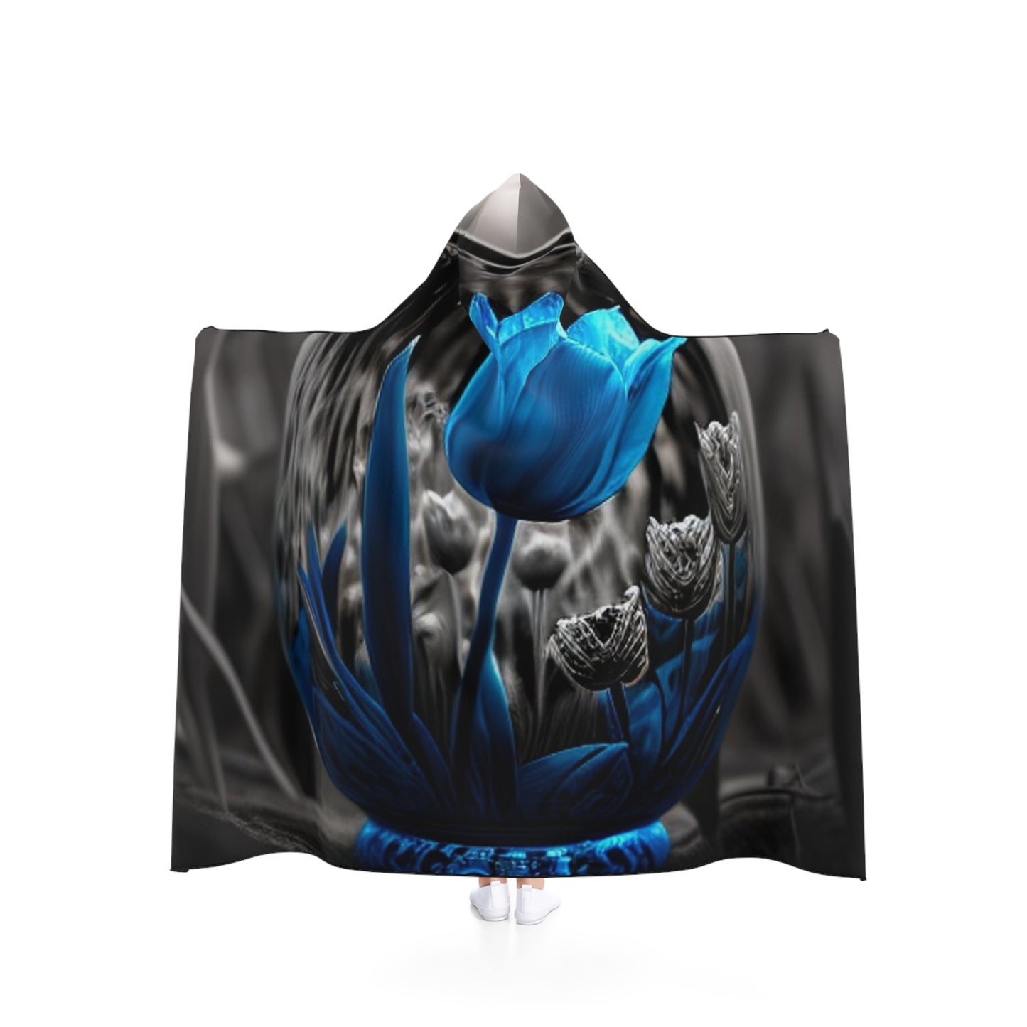 Hooded Blanket Tulip Blue 4