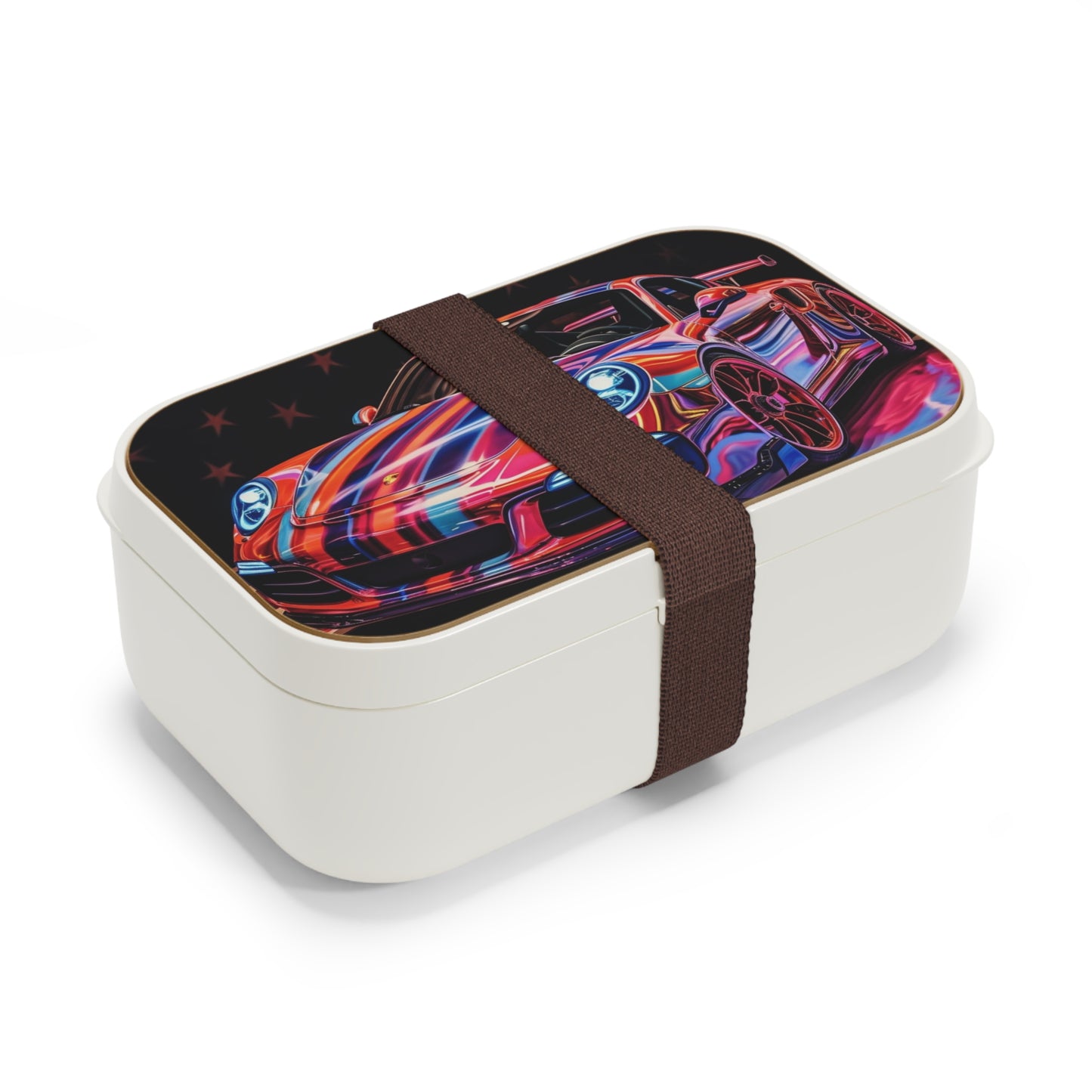 Bento Lunch Box American Flag Colored Porsche 3