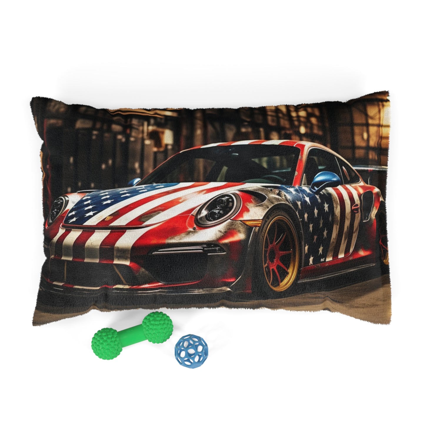 Pet Bed American Flag Porsche 4