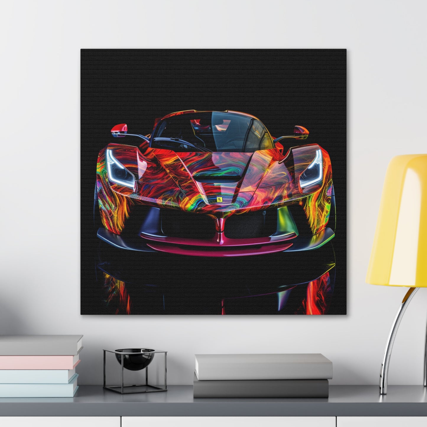 Canvas Gallery Wraps Ferrari Neon 3