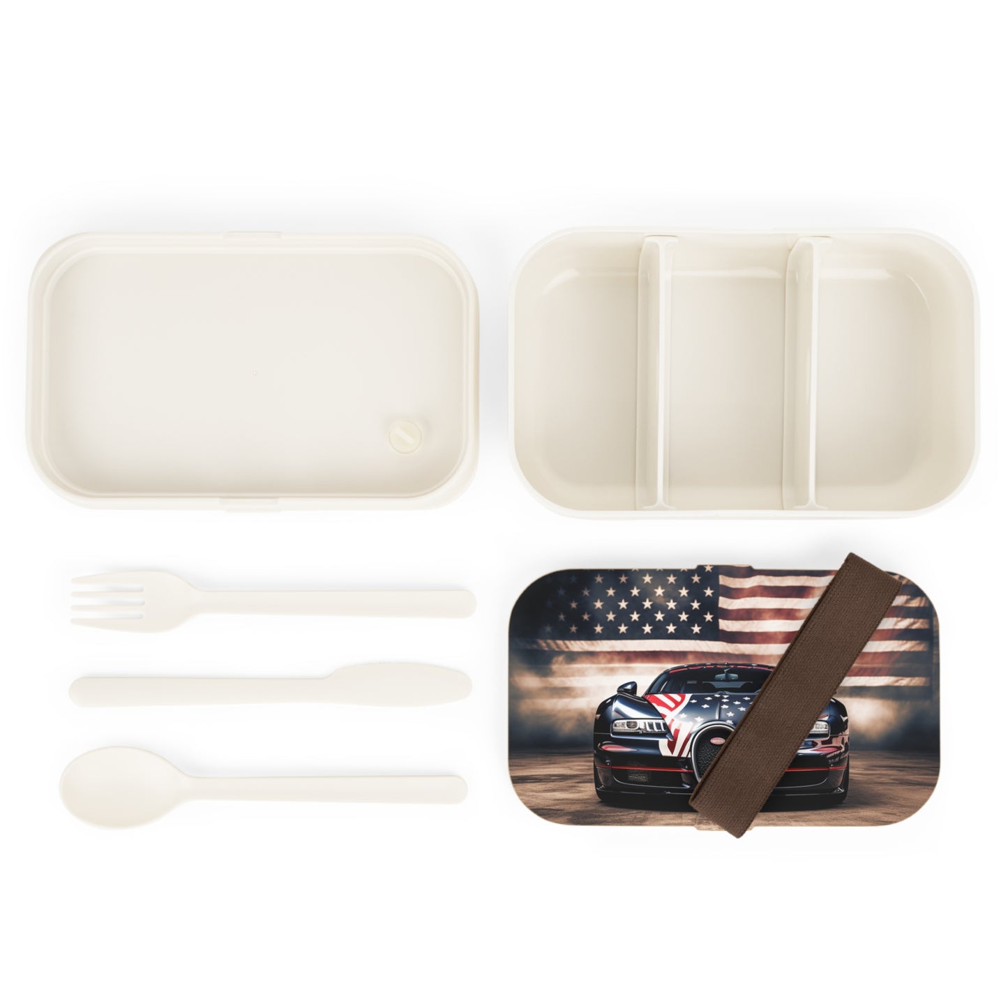 Bento Lunch Box Bugatti American Flag 2