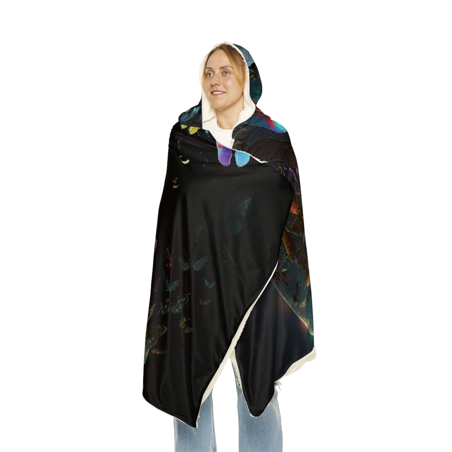 Snuggle Hooded Blanket Moon Butterfly 4