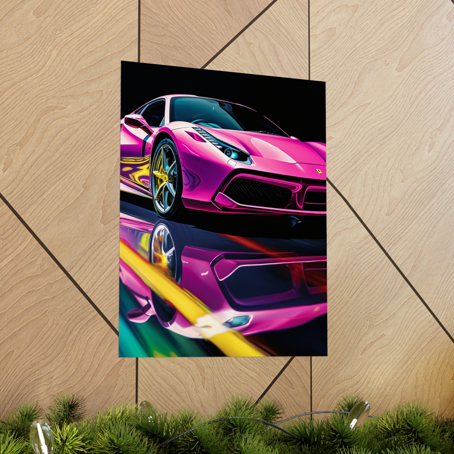 Premium Matte Vertical Posters Ferrari Flair Macro 4