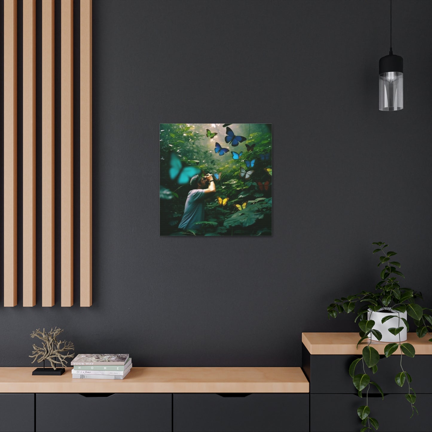 Canvas Gallery Wraps Jungle Butterfly 1