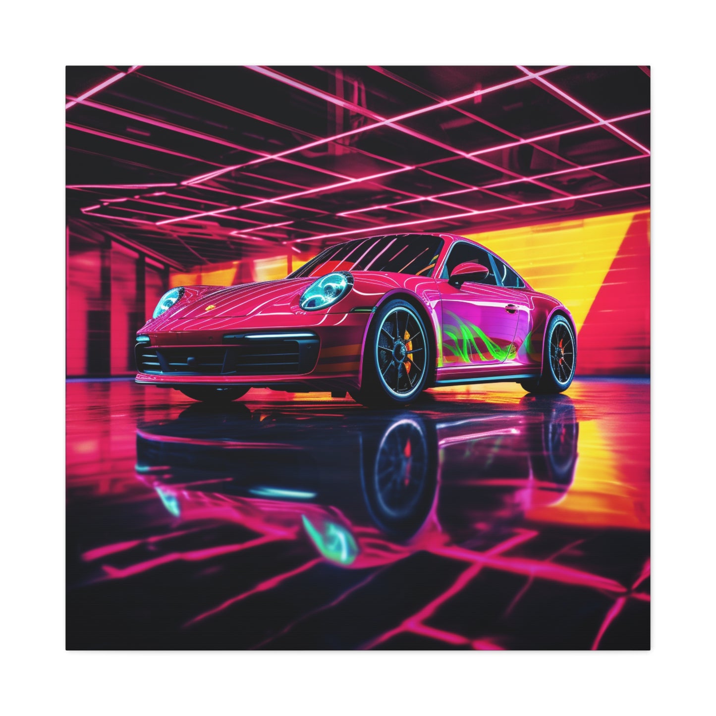 Canvas Gallery Wraps Macro Porsche 3