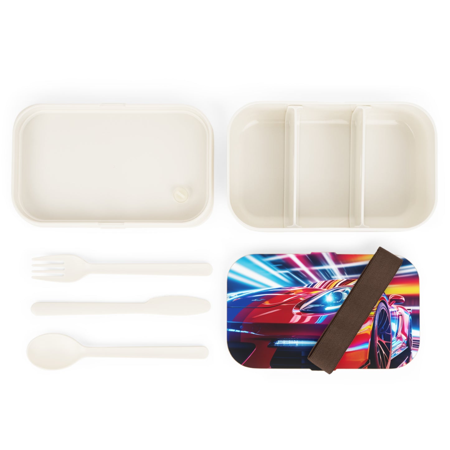Bento Lunch Box Macro Flag Ferrari 1