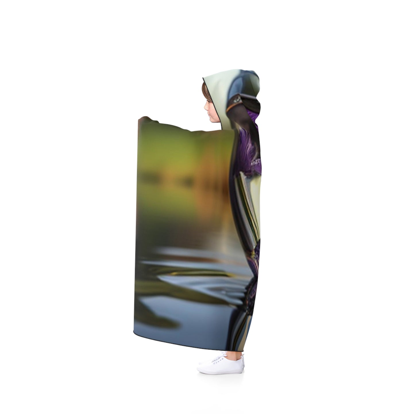 Hooded Blanket Purple Iris in a vase 3