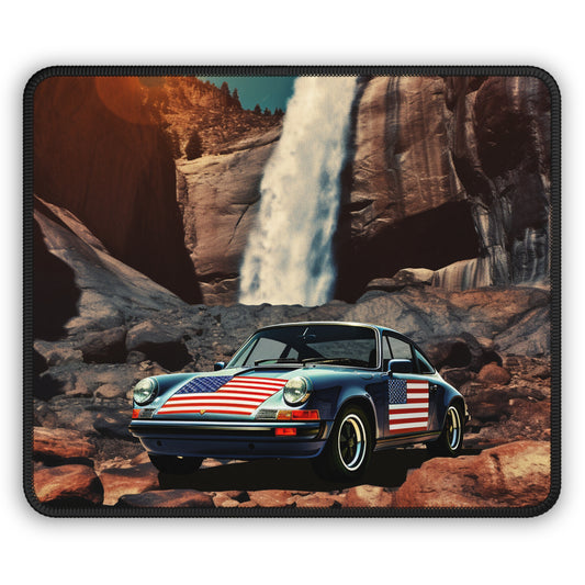 Gaming Mouse Pad  American Flag Porsche Abstract 2