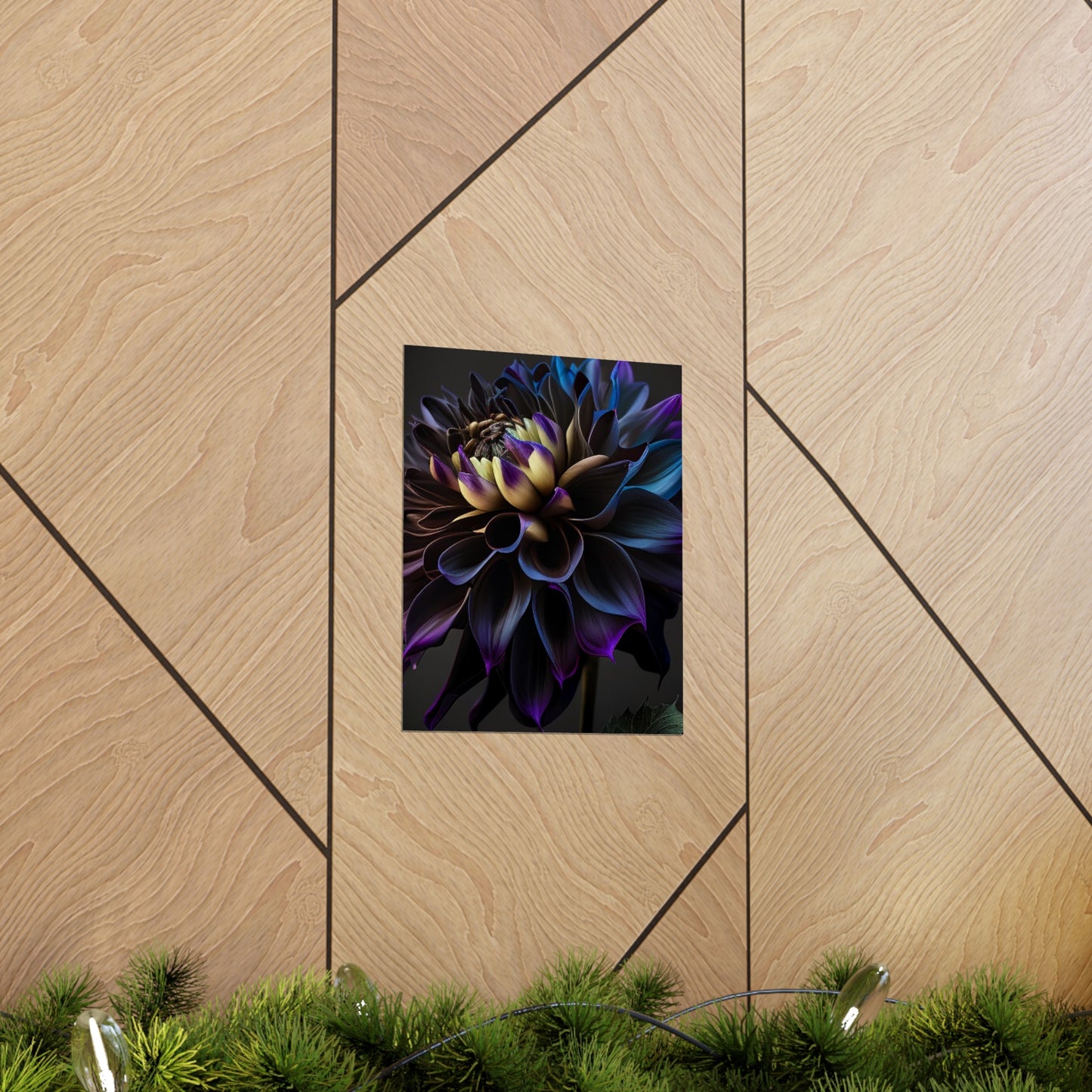 Premium Matte Vertical Posters Dahlia Purple 1