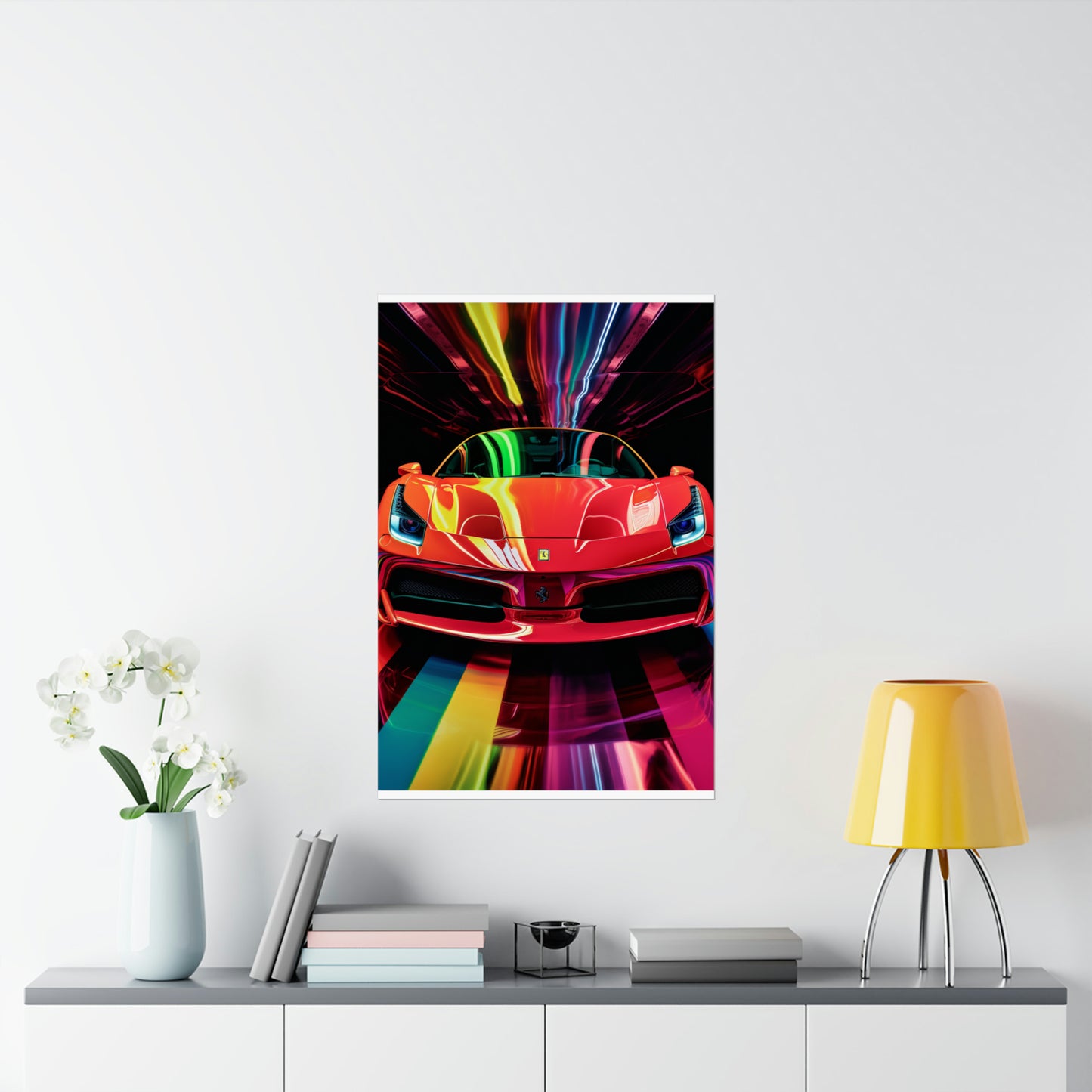 Premium Matte Vertical Posters Ferrari Flair Macro 3