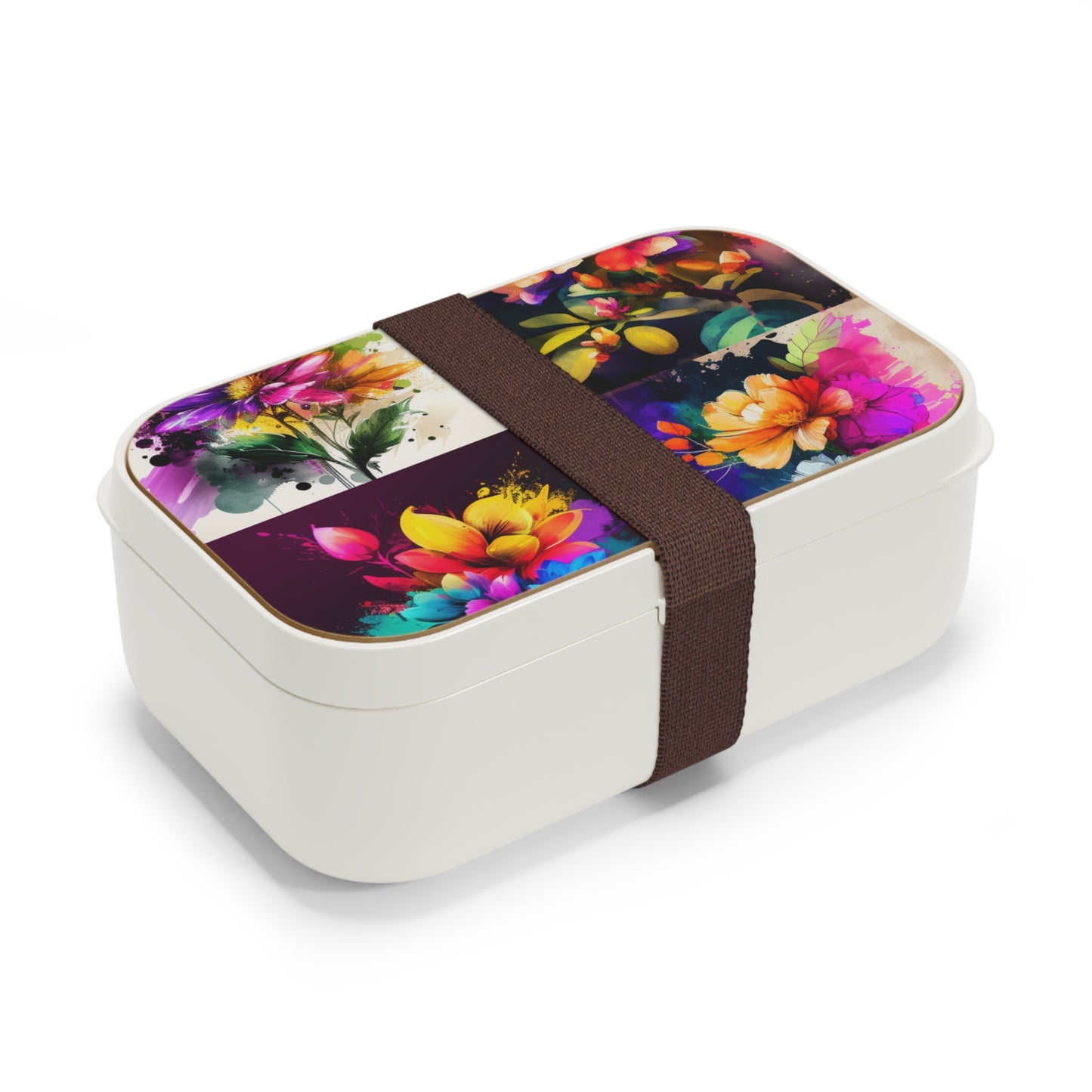 Bento Lunch Box Bright Spring Flowers 5