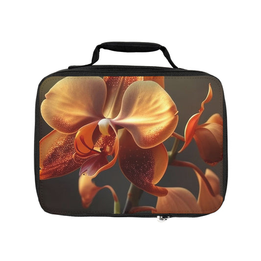 Lunch Bag Orange Orchid 1