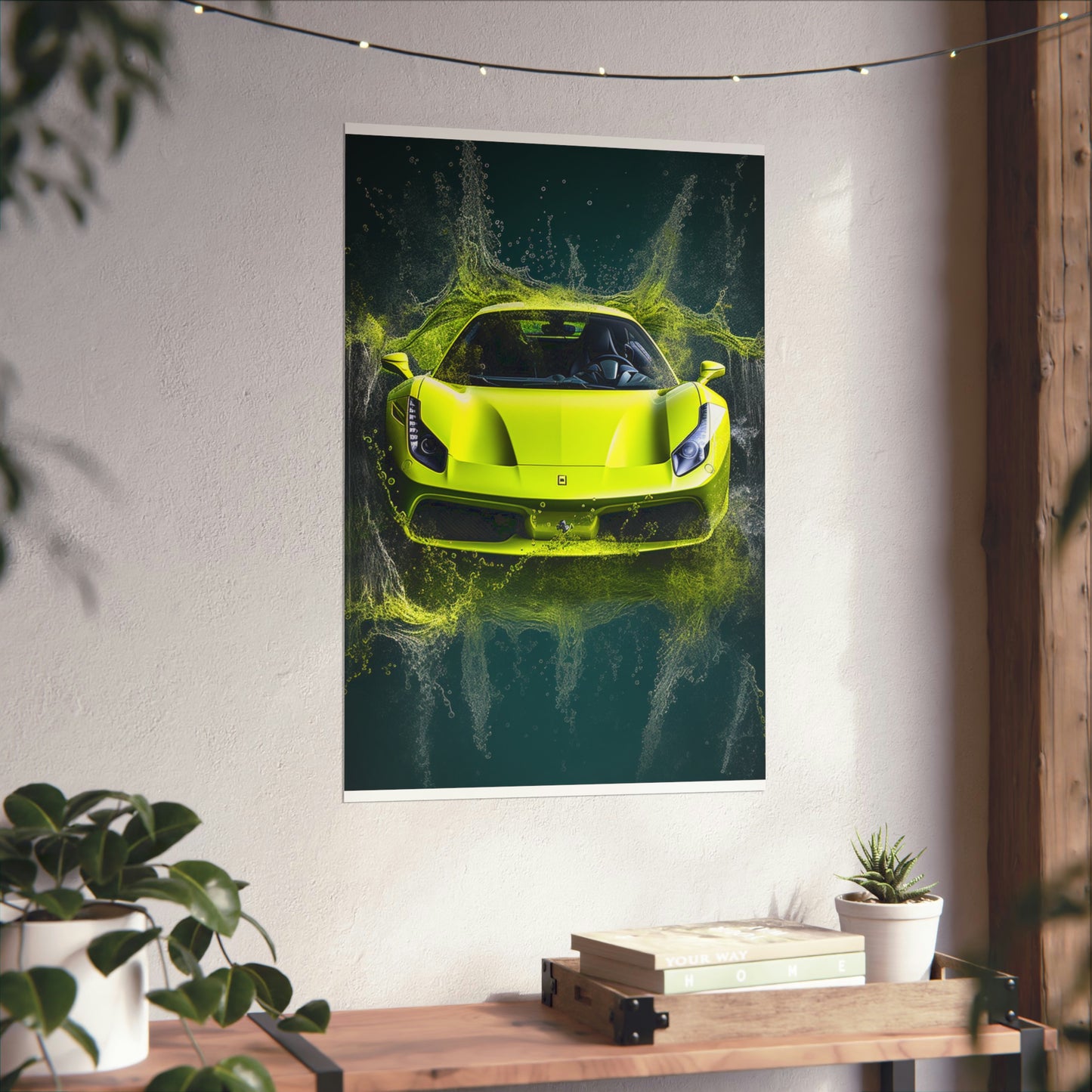 Premium Matte Vertical Posters Farrari Water 4