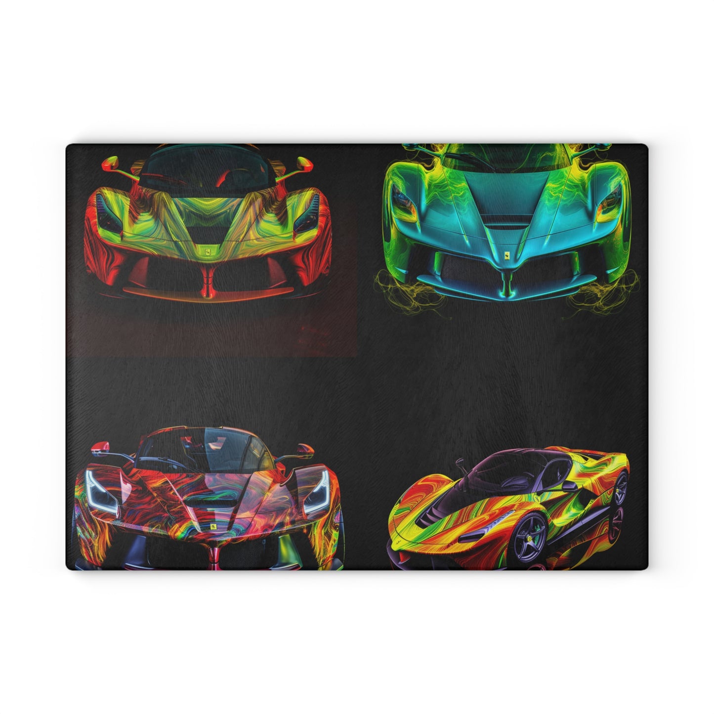 Glass Cutting Board Ferrari Neon 5