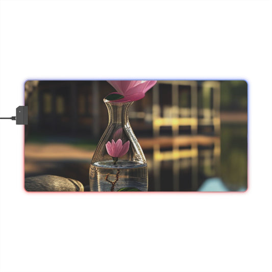 LED Gaming Mouse Pad Magnolia in a Glass vase 4