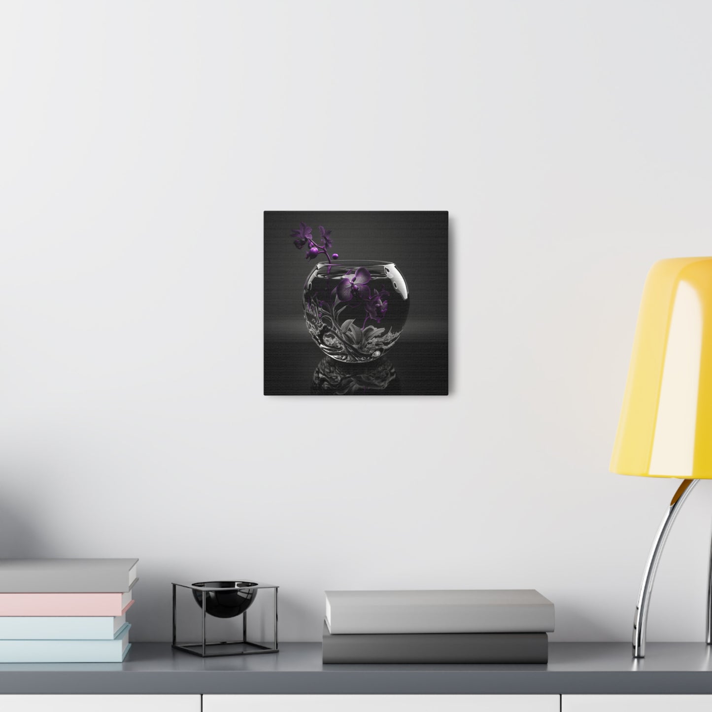 Canvas Gallery Wraps Purple Orchid Glass vase 3