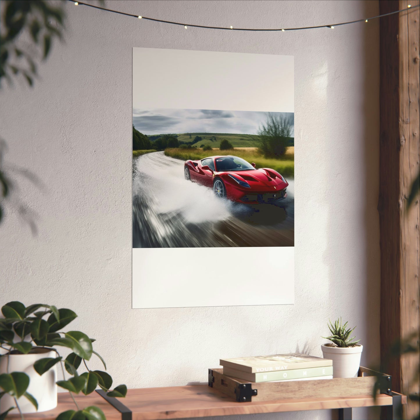 Premium Matte Vertical Posters Water Ferrari Splash 4