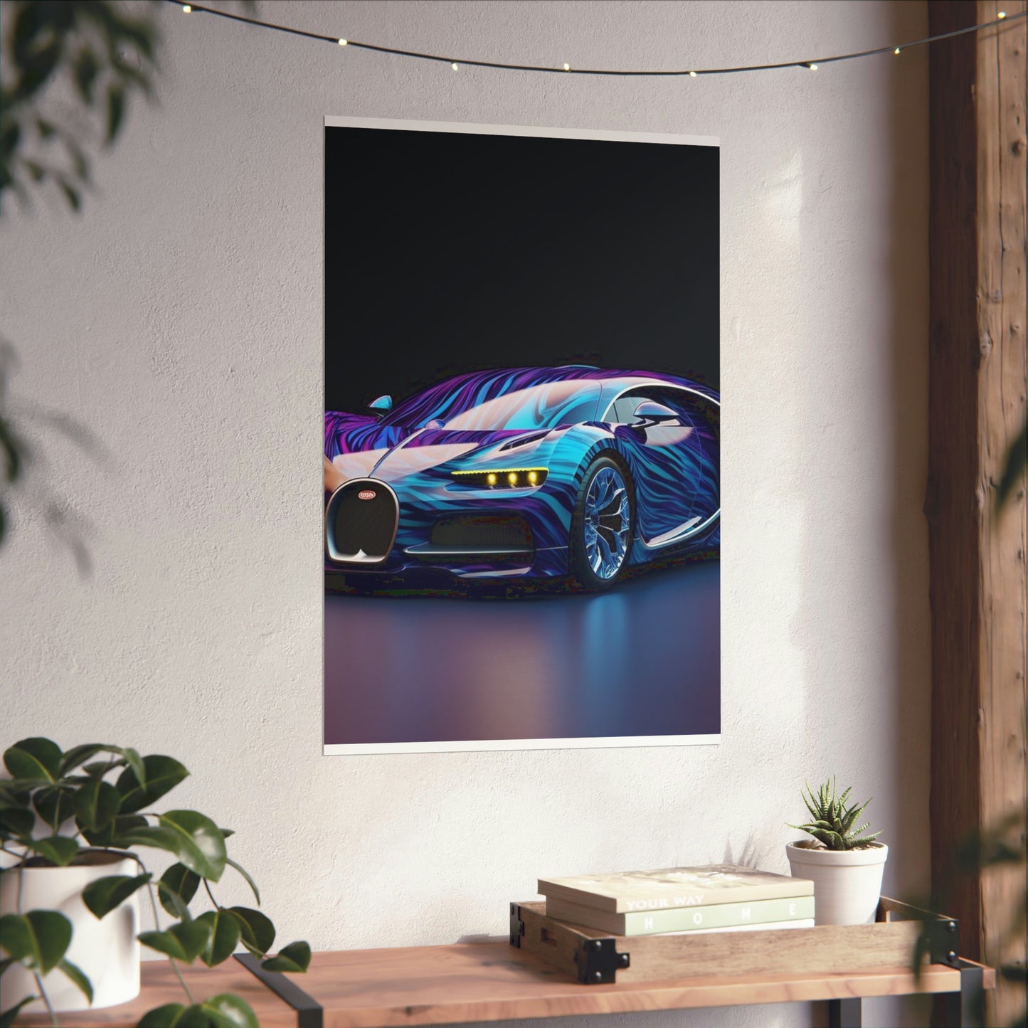 Premium Matte Vertical Posters Bugatti Abstract Flair 3