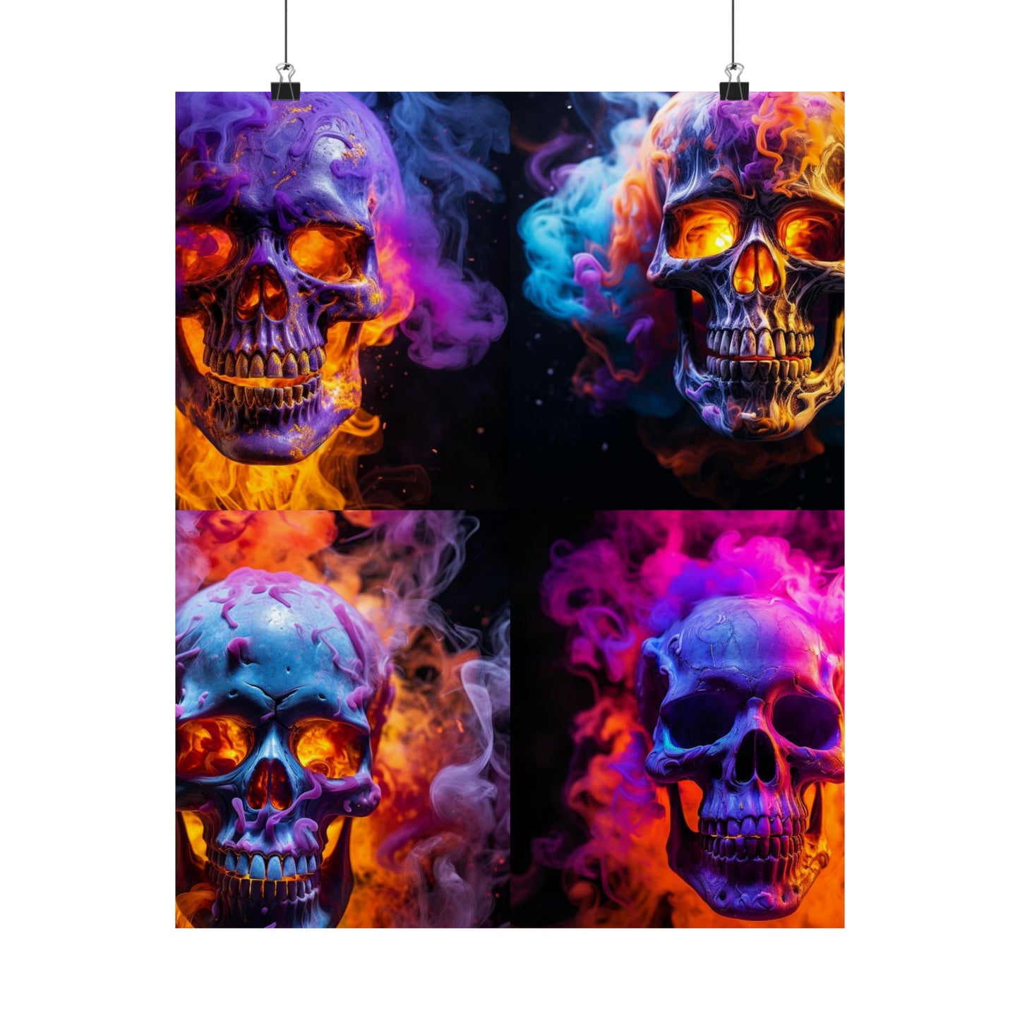 Premium Matte Vertical Posters Macro Skull 5