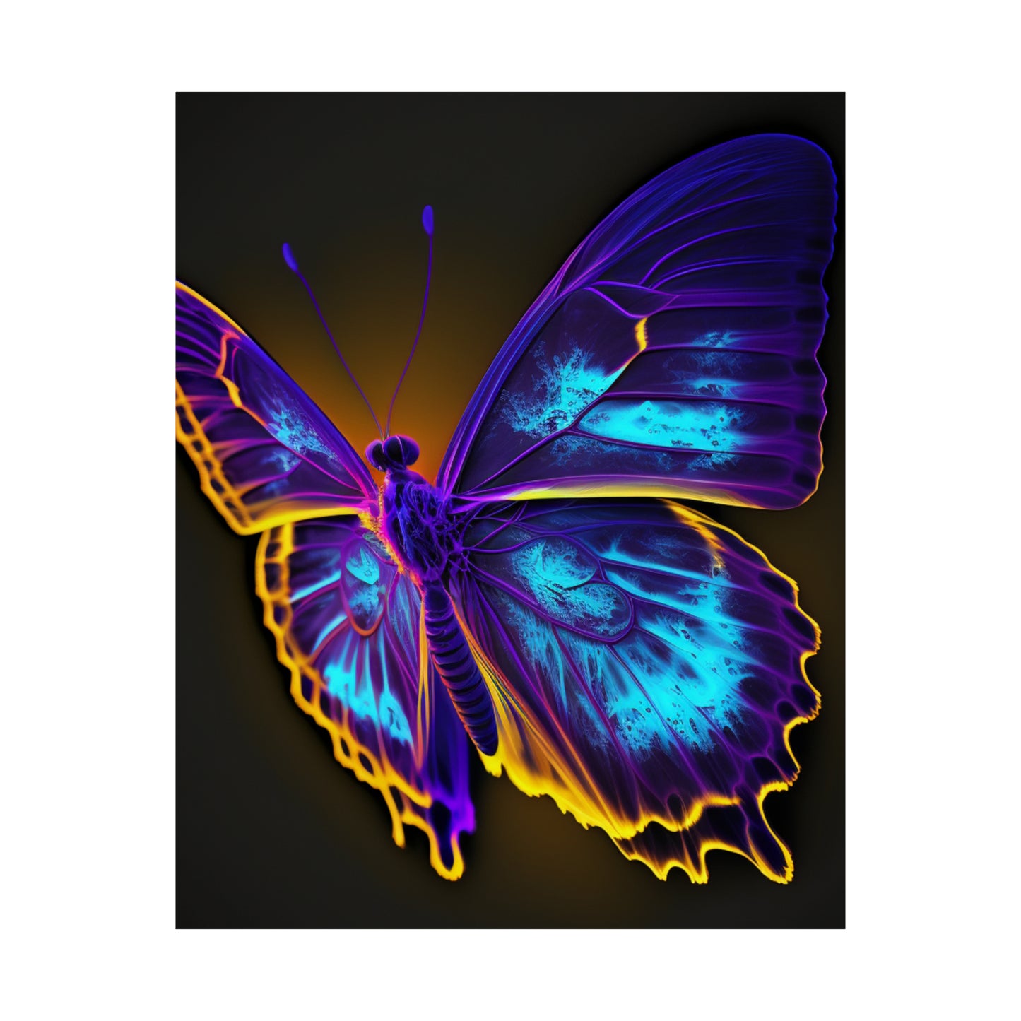 Premium Matte Vertical Posters Thermal Butterfly 4