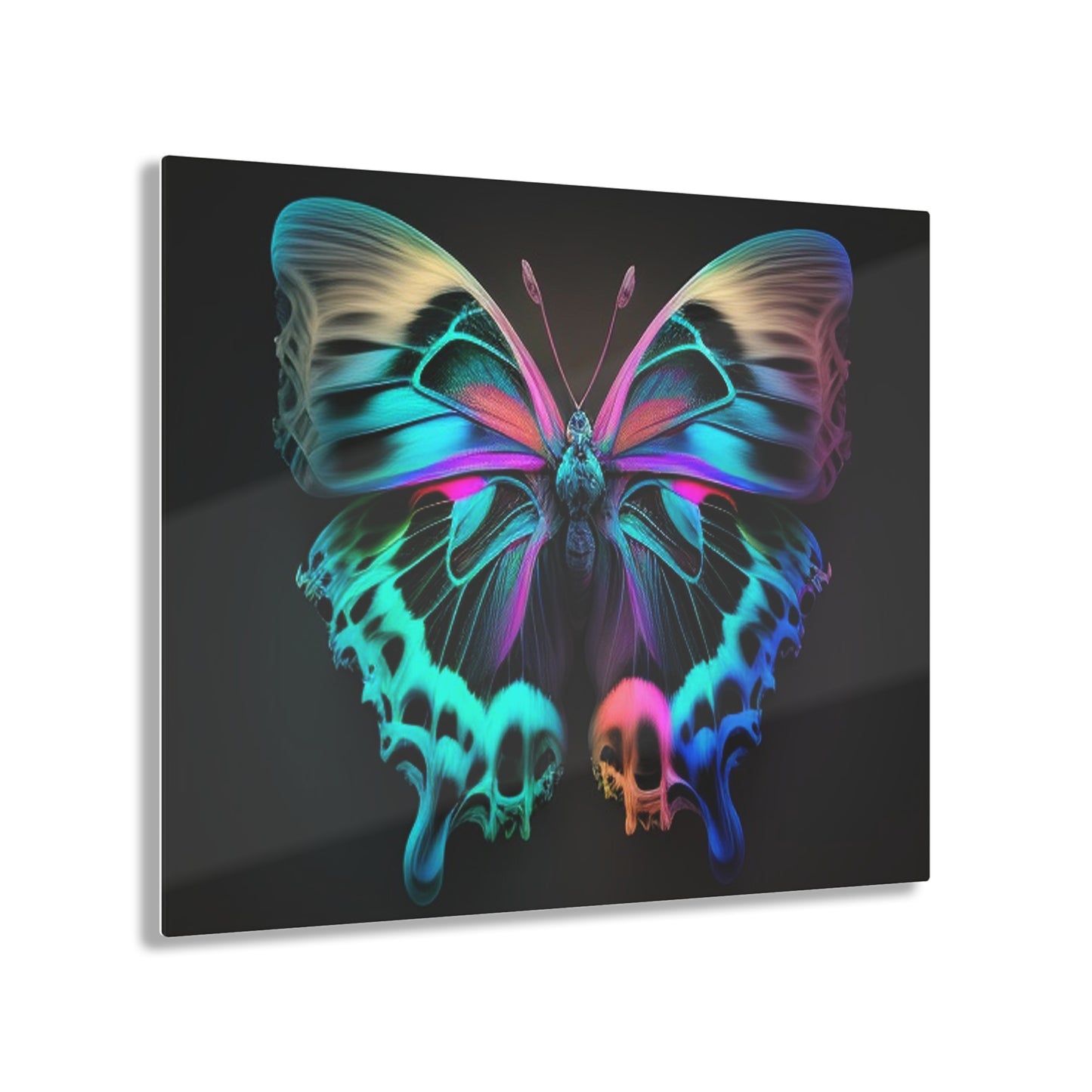 Acrylic Prints Neon Butterfly Fusion 2