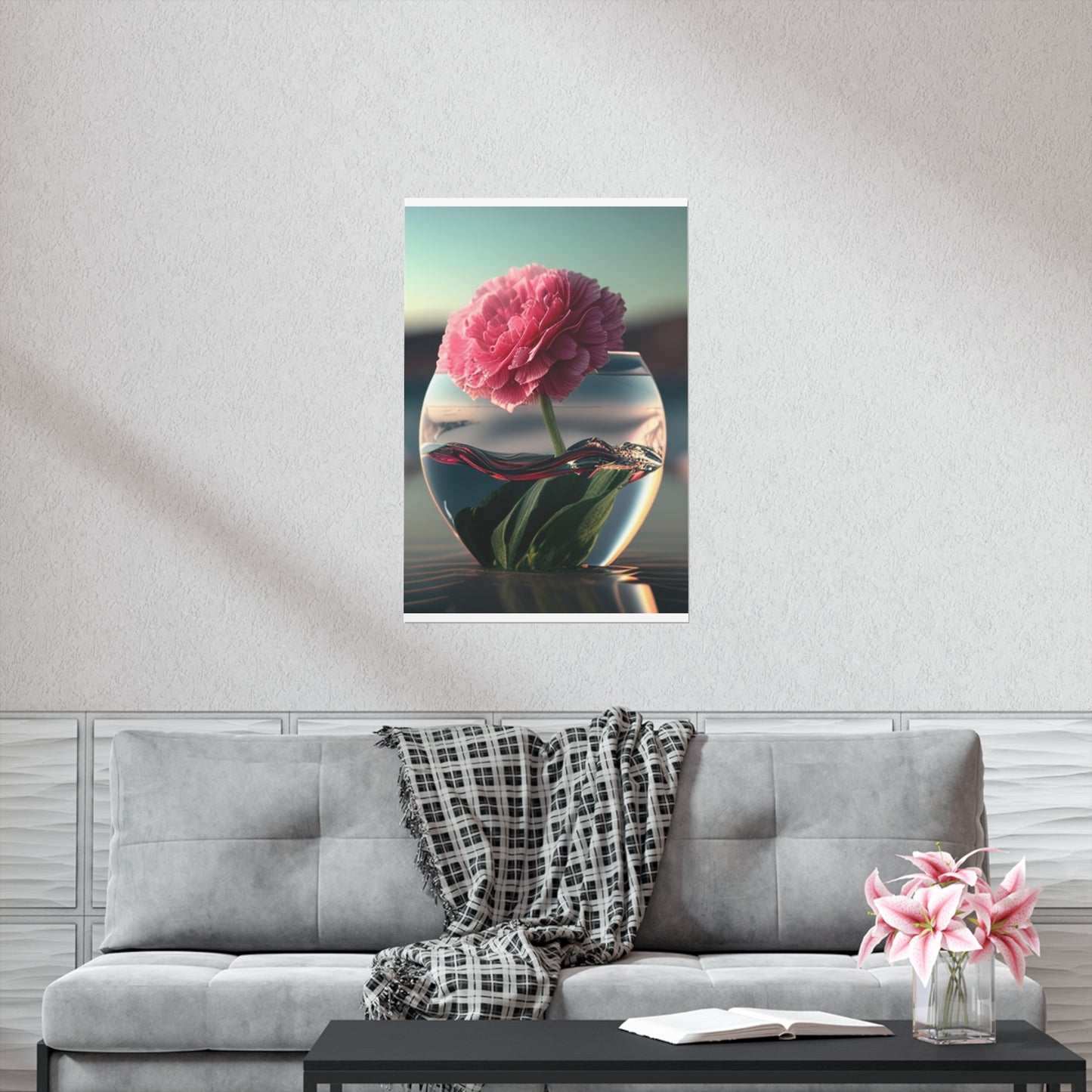 Premium Matte Vertical Posters Carnation 2
