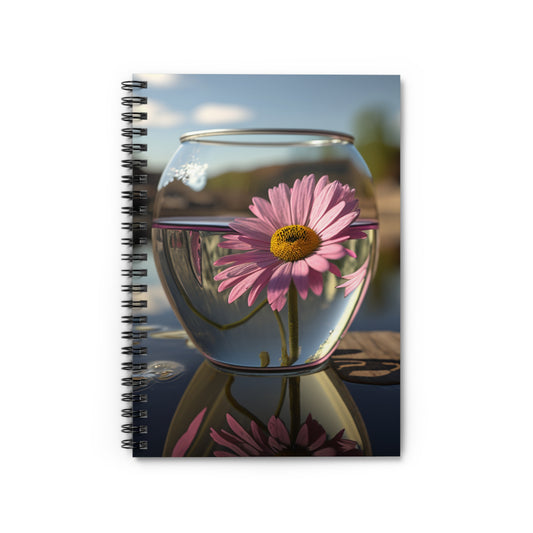 Spiral Notebook - Ruled Line Daisy in a vase 1