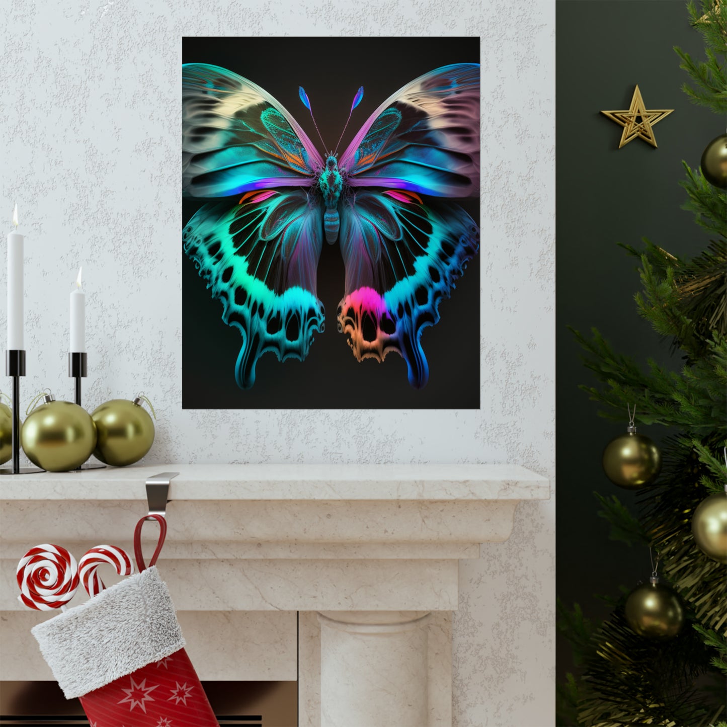 Premium Matte Vertical Posters Raw Florescent Glow 2