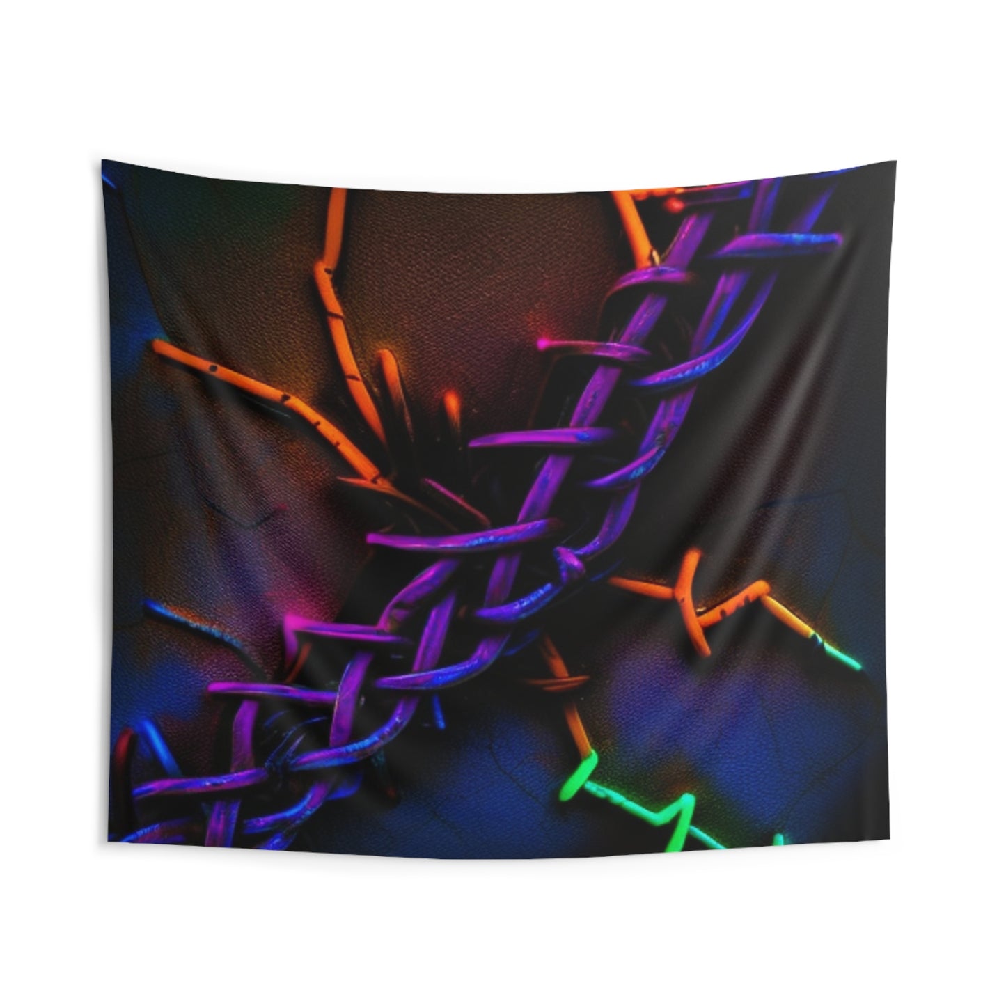 Indoor Wall Tapestries Macro Neon Barbs 2