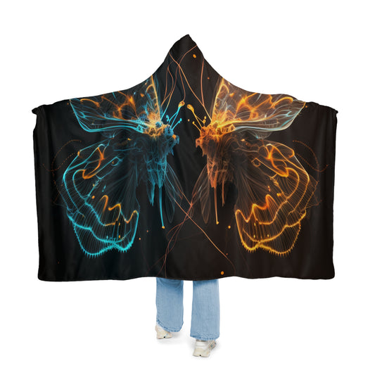 Snuggle Hooded Blanket Neon Glo Butterfly 1