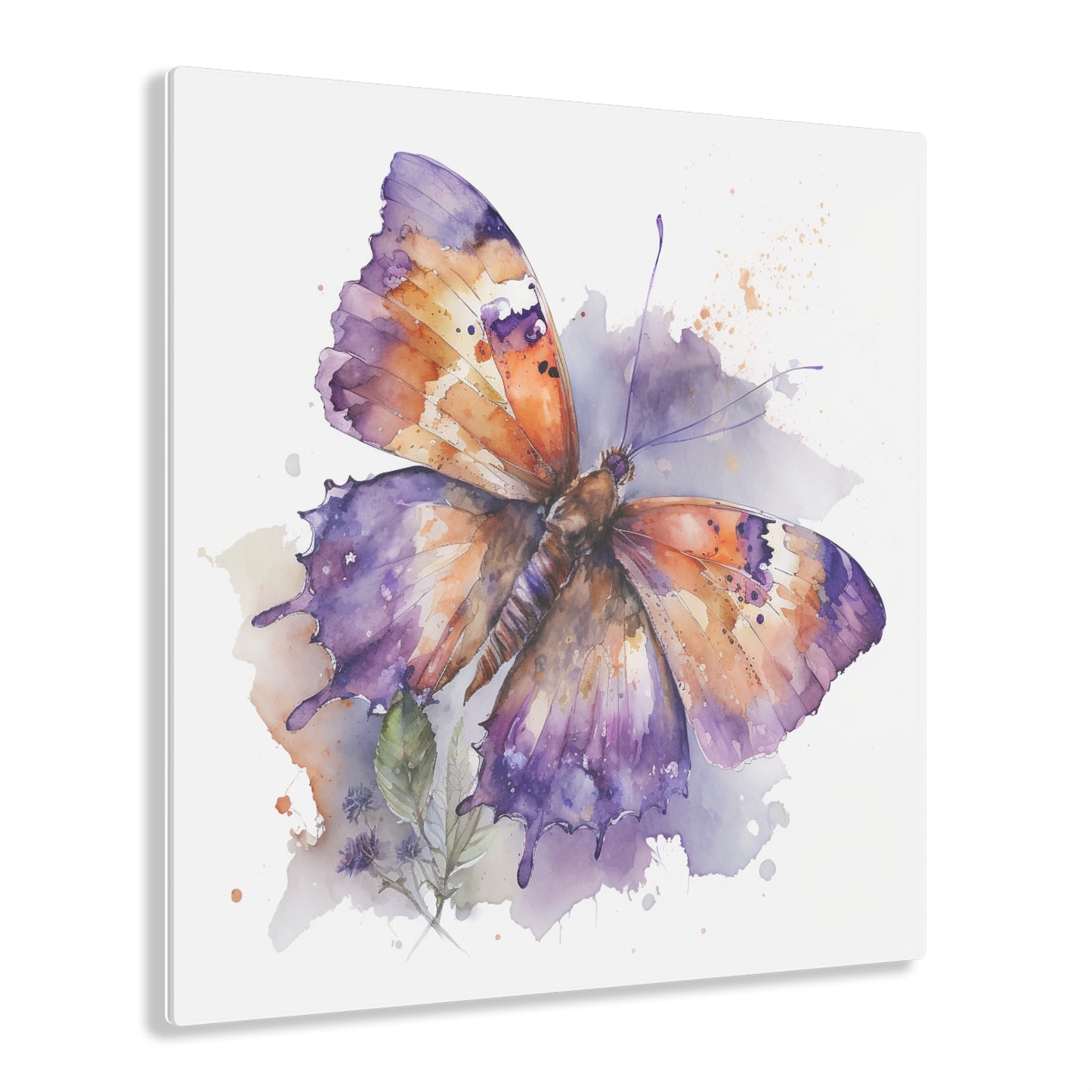 Acrylic Prints MerlinRose Watercolor Butterfly 1