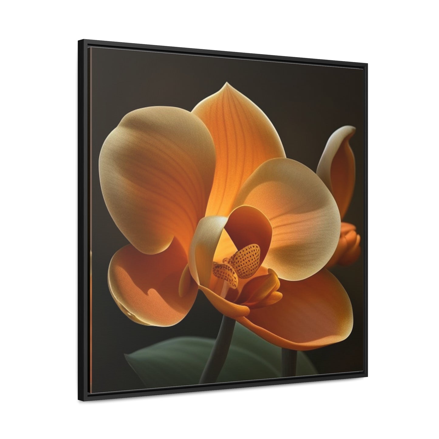 Gallery Canvas Wraps, Square Frame Orange Orchid 4