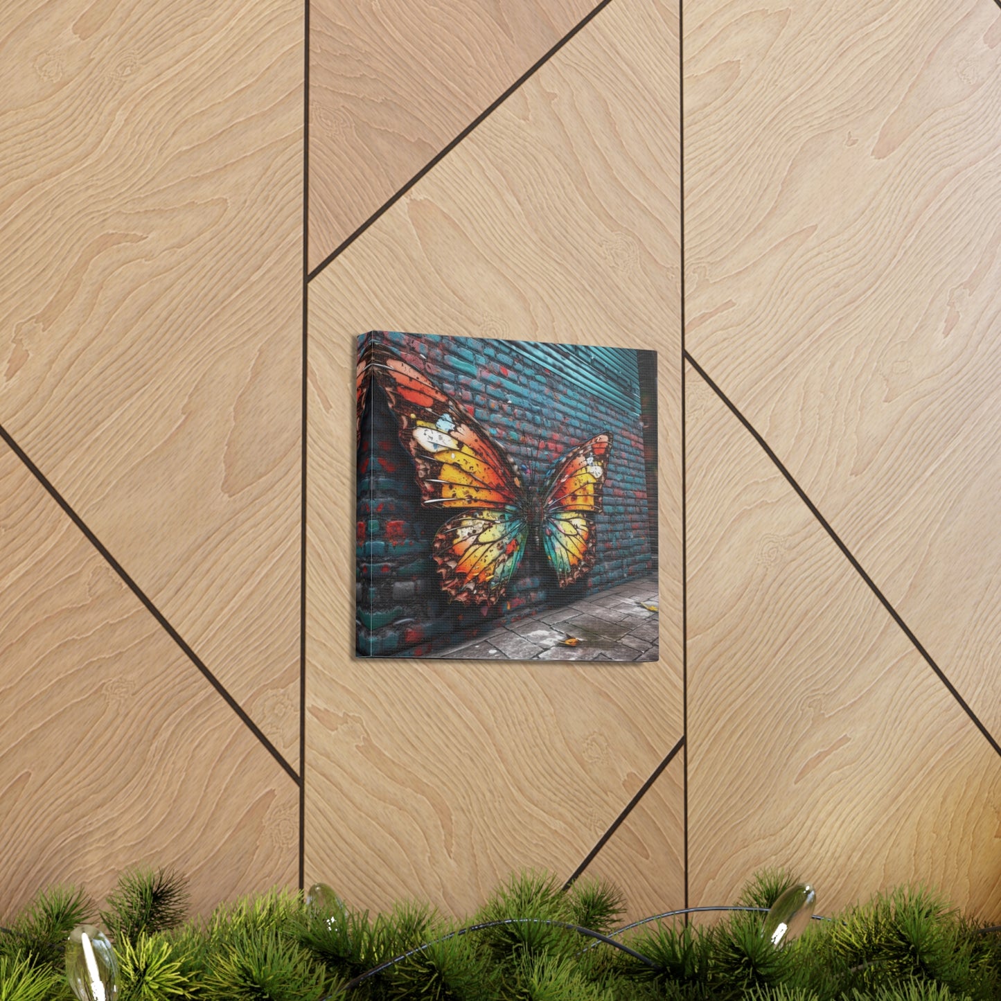 Canvas Gallery Wraps Liquid Street Butterfly 2