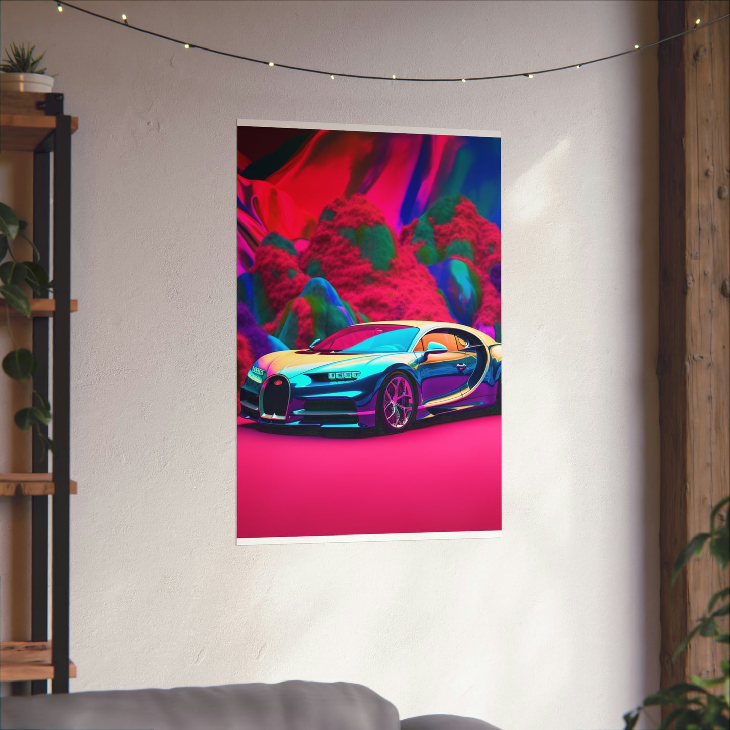 Premium Matte Vertical Posters Florescent Bugatti Flair 4