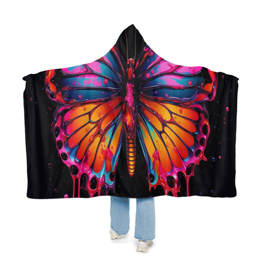 Snuggle Hooded Blanket Pink Butterfly Flair 1