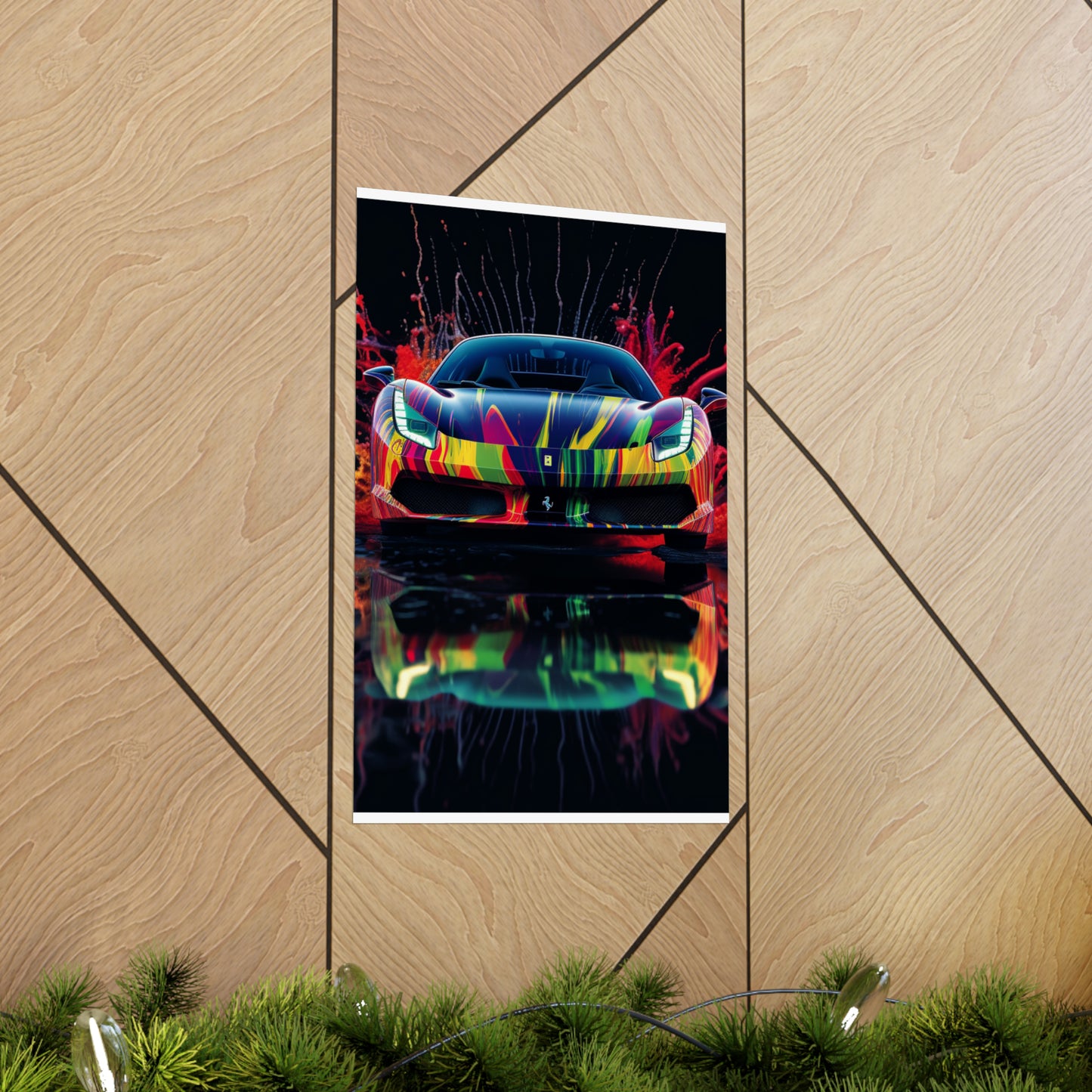 Premium Matte Vertical Posters Ferrari Fusion Water 1