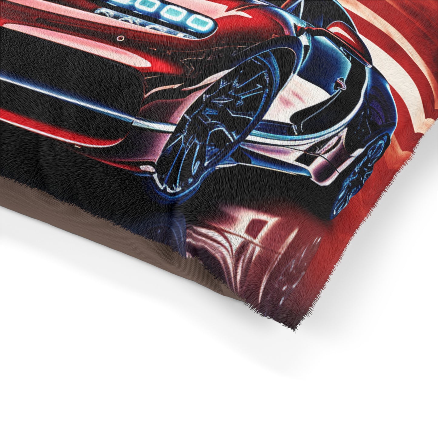 Pet Bed Abstract American Flag Background Bugatti 3