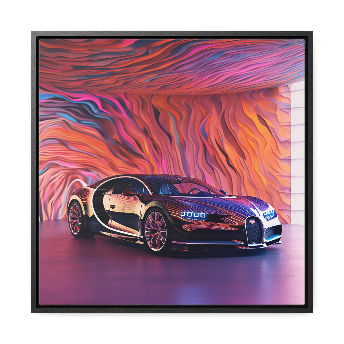 Gallery Canvas Wraps, Square Frame Bugatti Abstract Flair 4