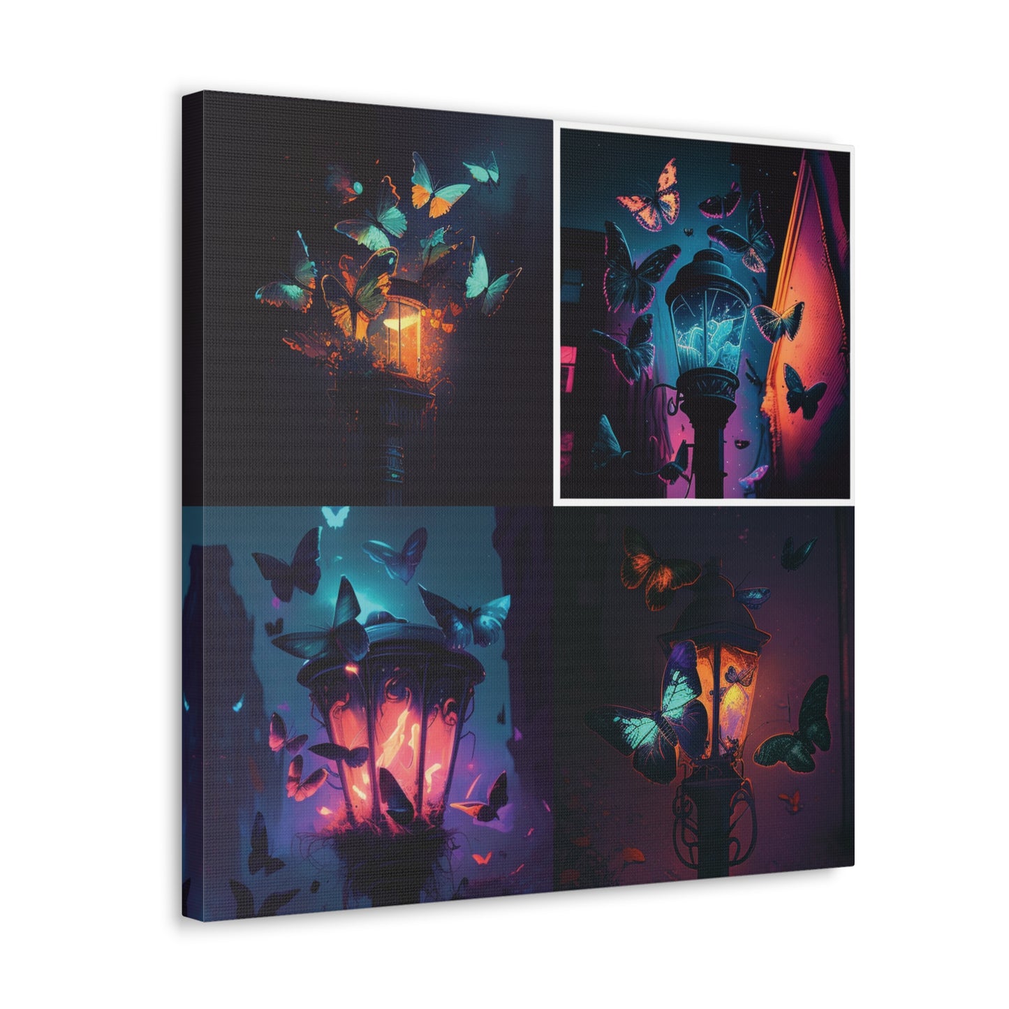 Canvas Gallery Wraps Street Light Butterfly 5