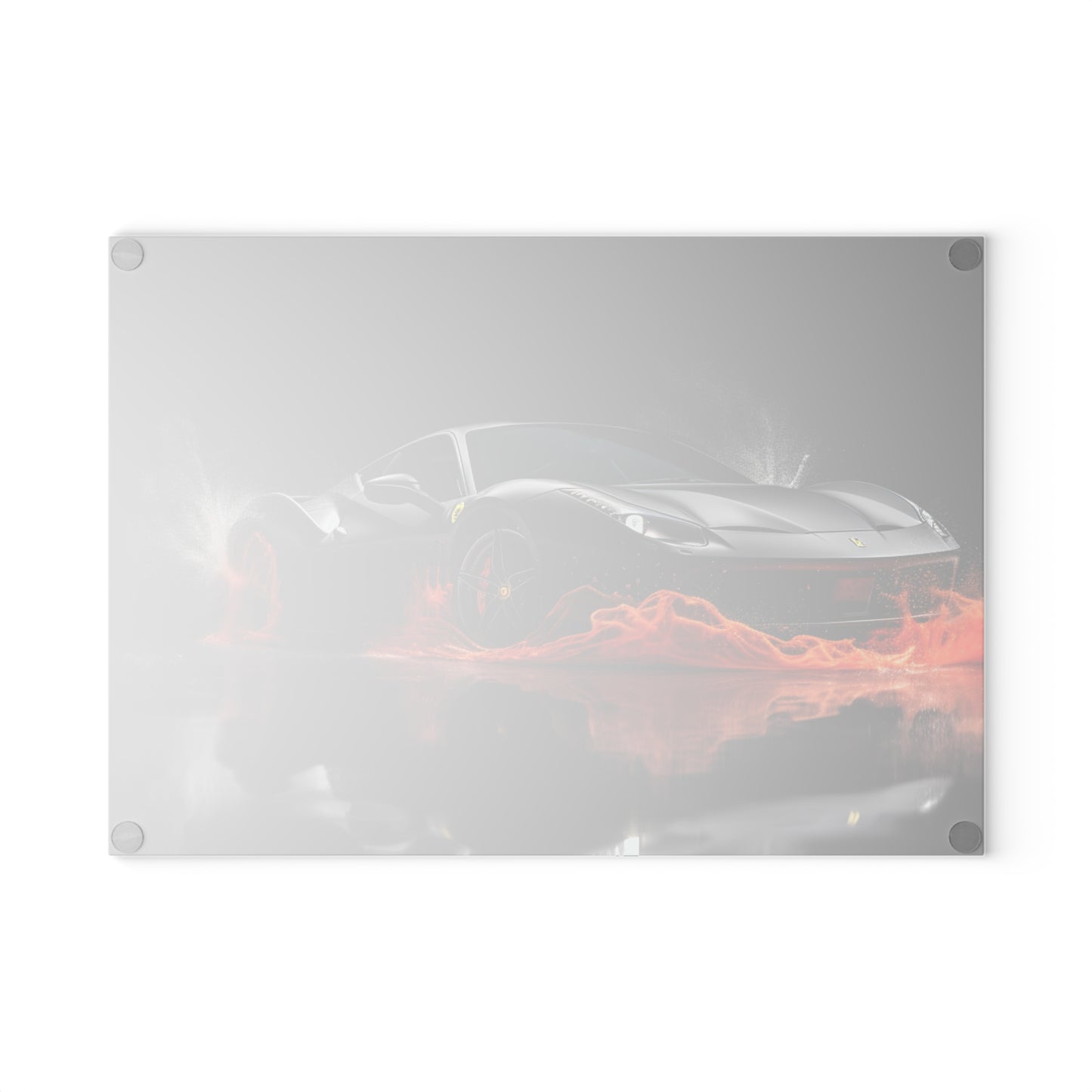 Glass Cutting Board Ferrari Water Splash 3