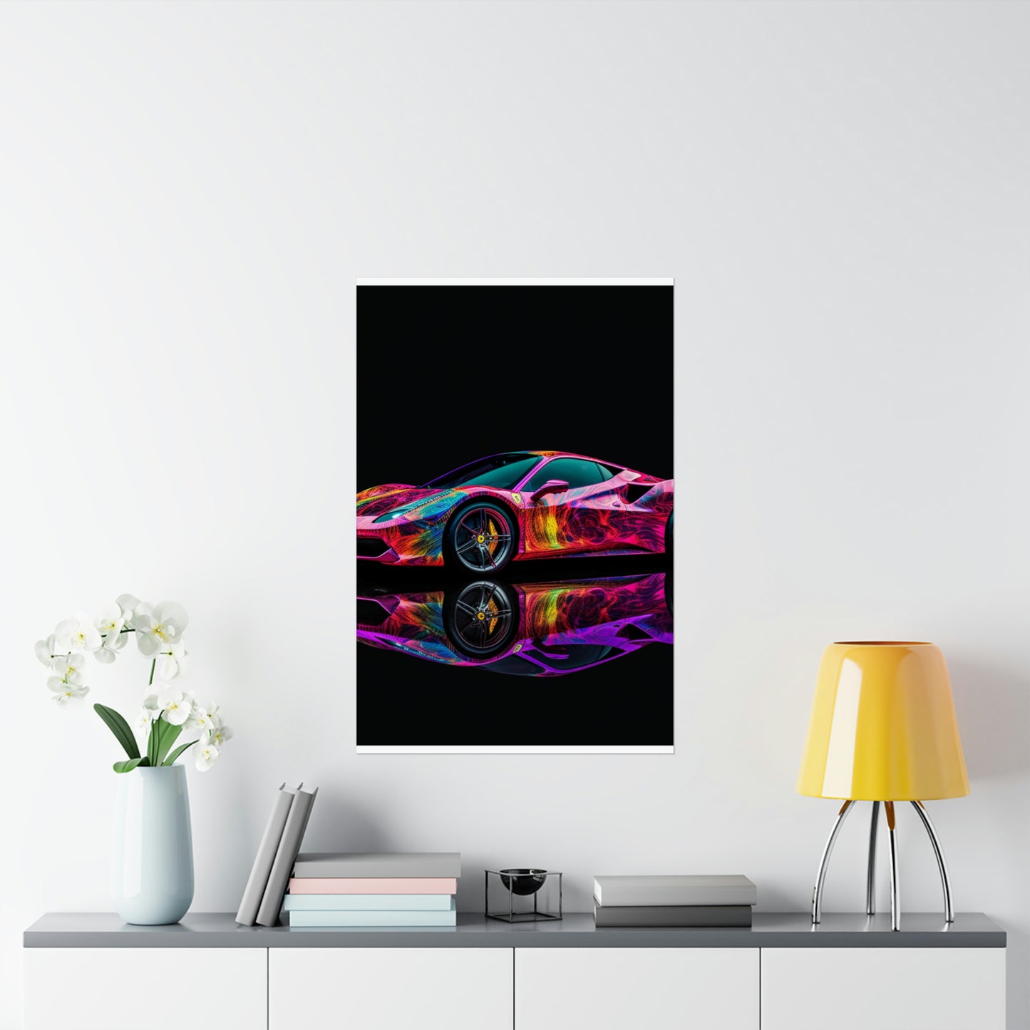 Premium Matte Vertical Posters Ferrari Color 4