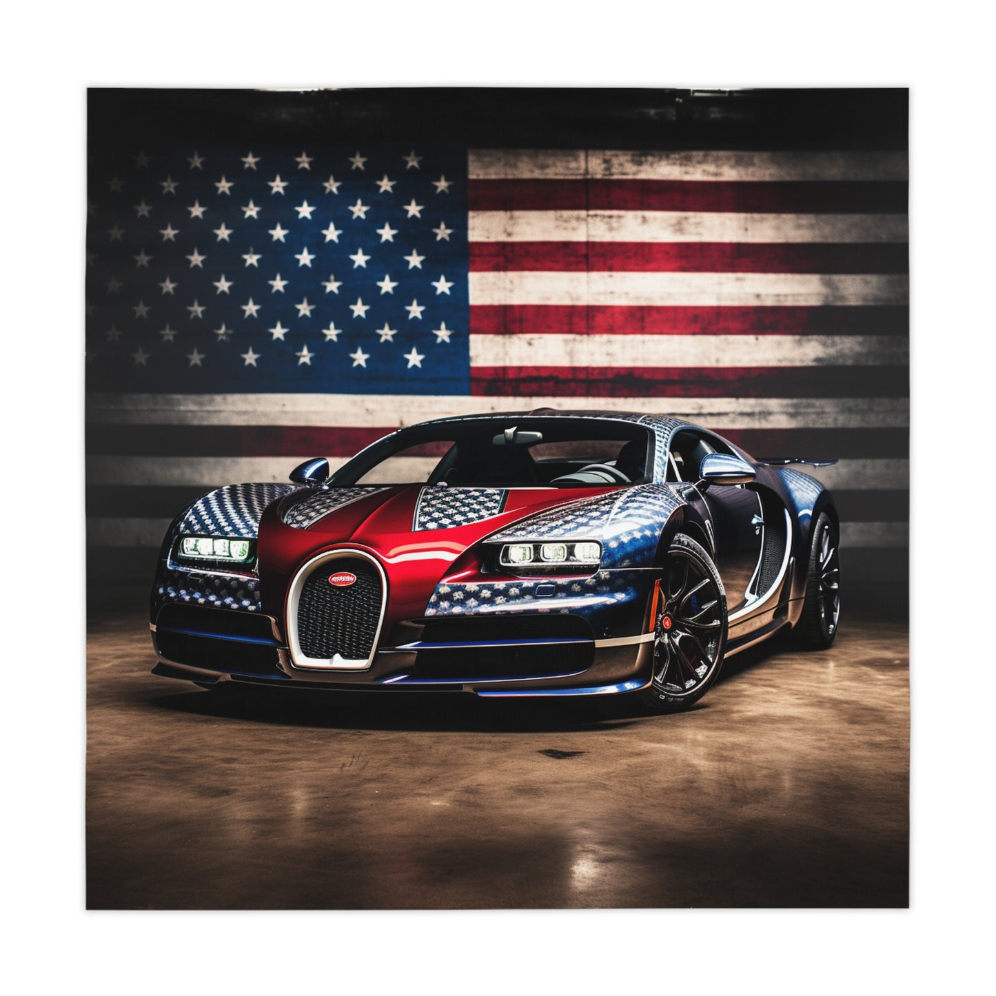 Tablecloth Bugatti American Flag 1