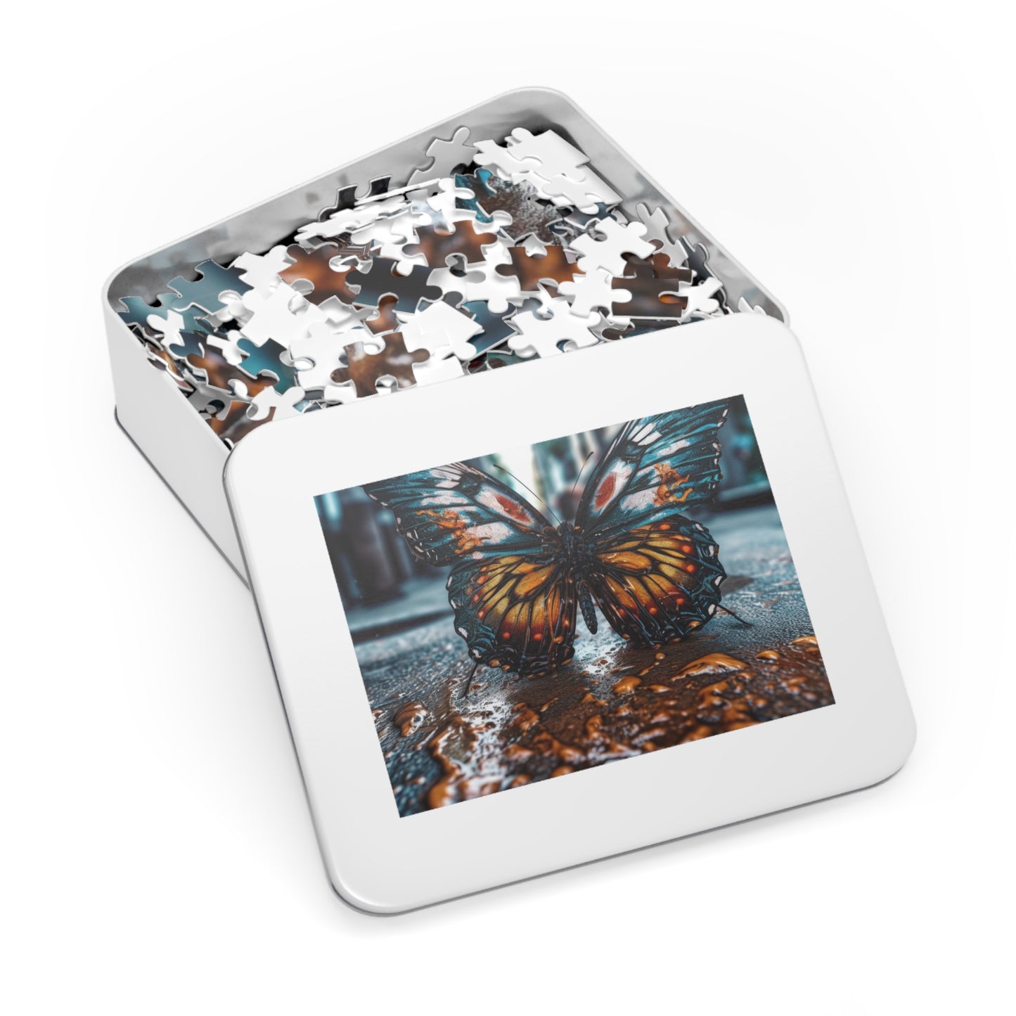 Jigsaw Puzzle (30, 110, 252, 500,1000-Piece) Water Butterfly Street 3