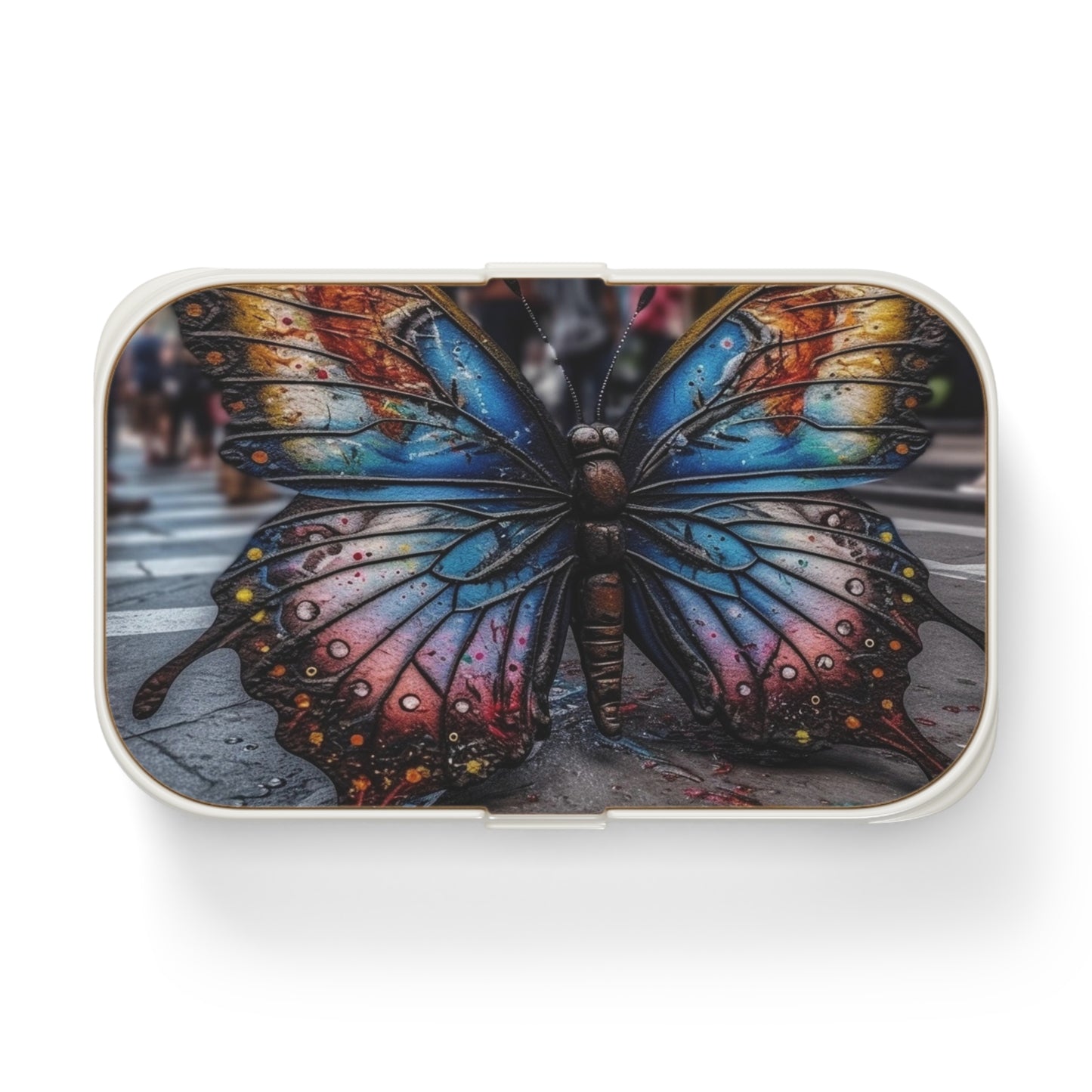 Bento Lunch Box Liquid Street Butterfly 4