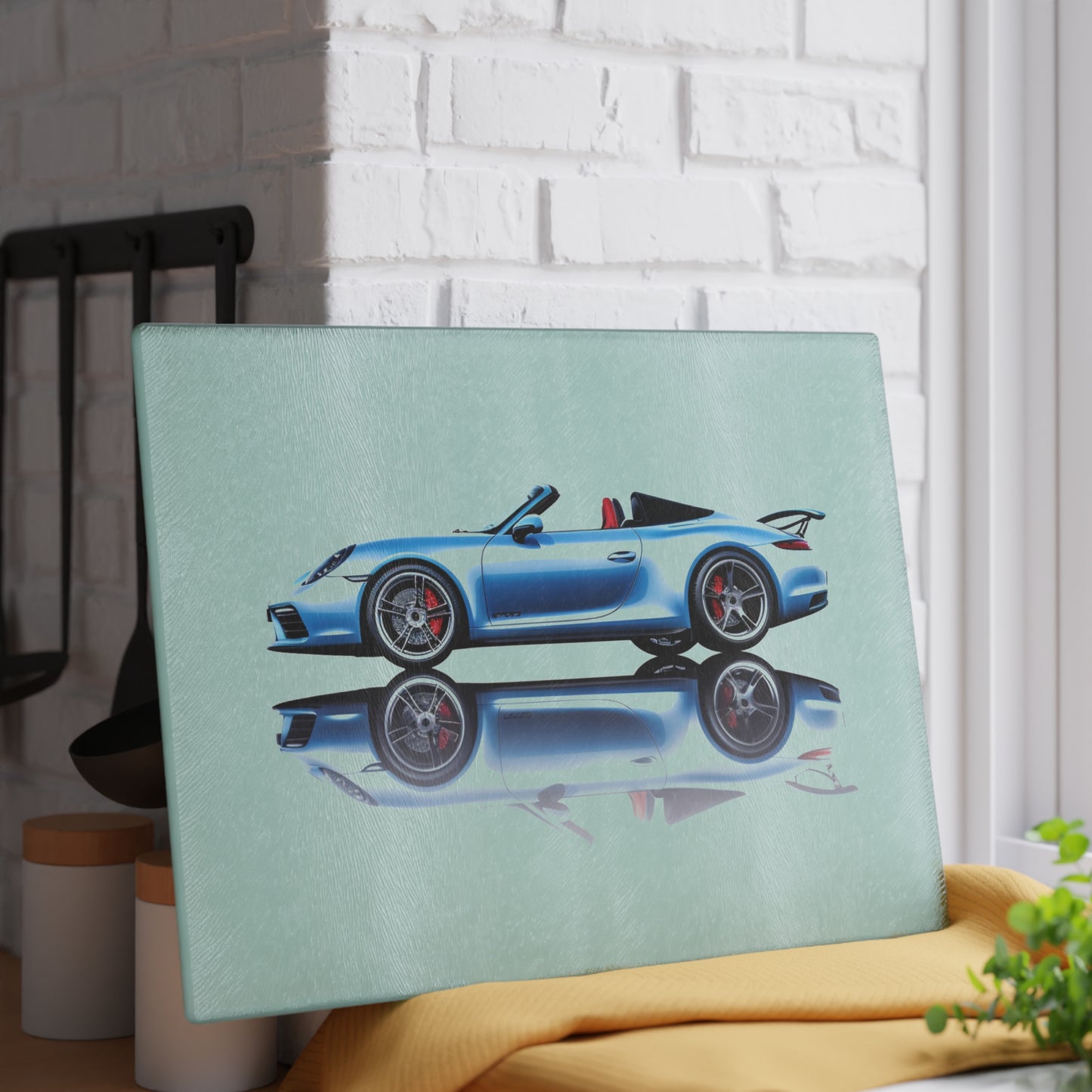 Glass Cutting Board 911 Speedster on water 4