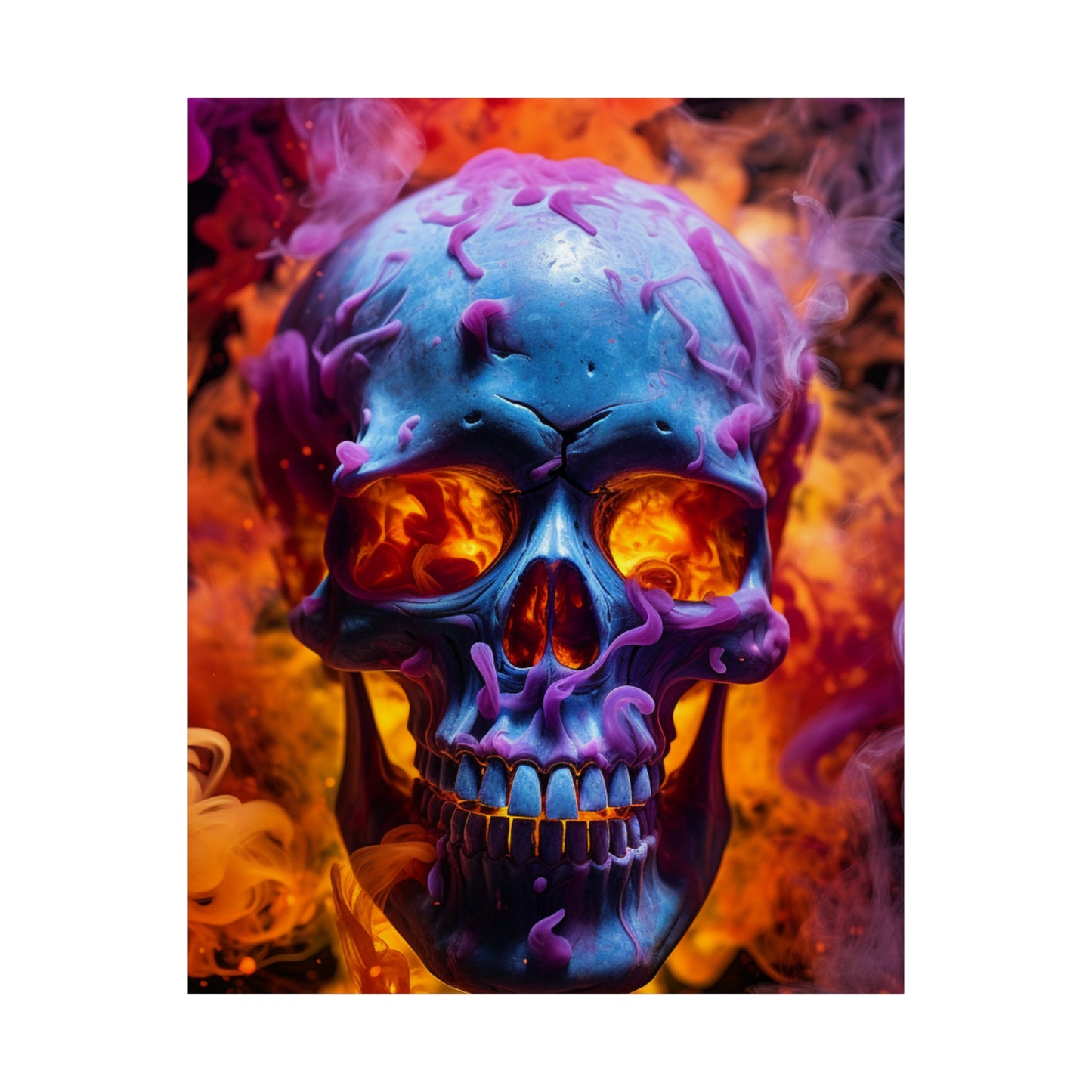 Premium Matte Vertical Posters Macro Skull 3