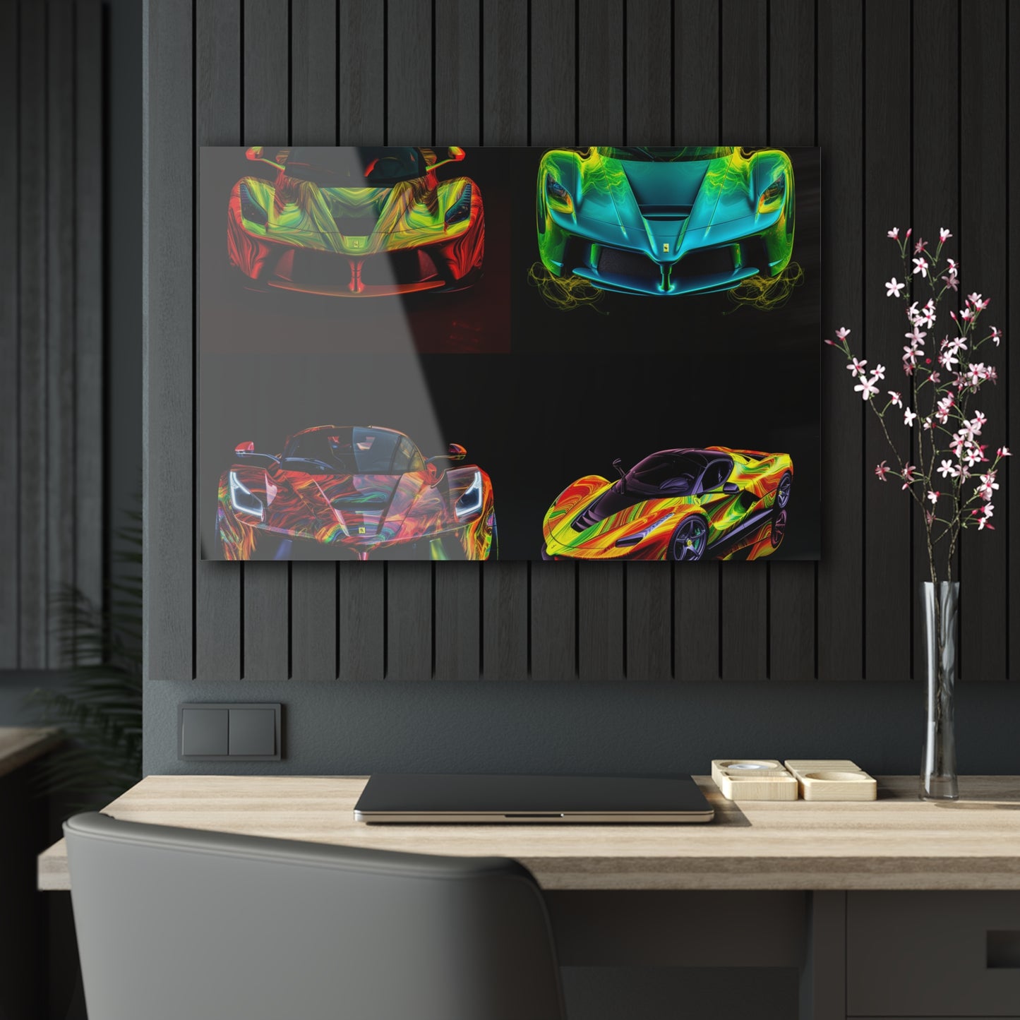 Acrylic Prints Ferrari Neon 5