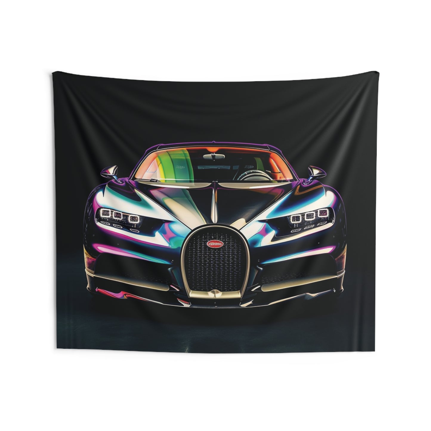 Indoor Wall Tapestries Hyper Bugatti Chiron 4