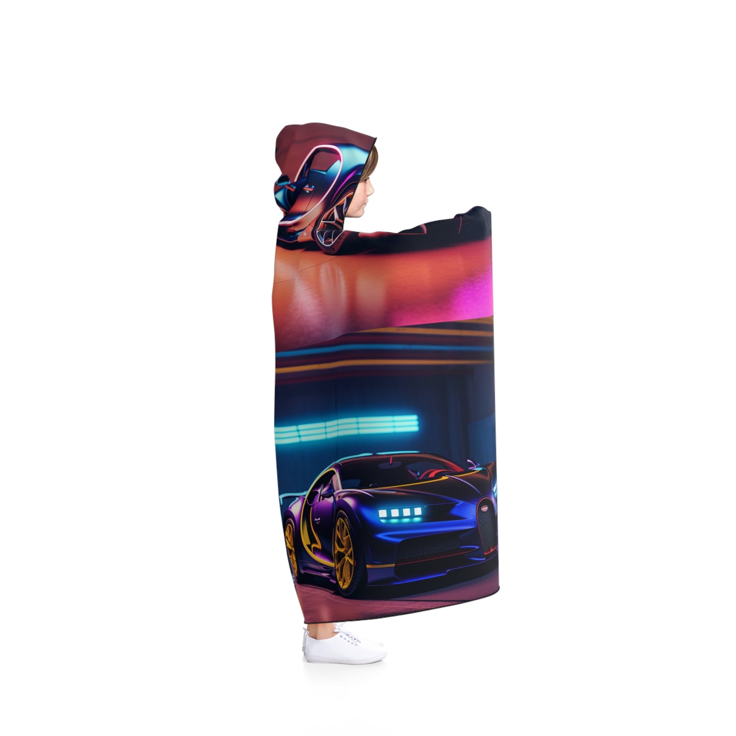 Hooded Blanket Hyper Bugatti Neon Chiron 5